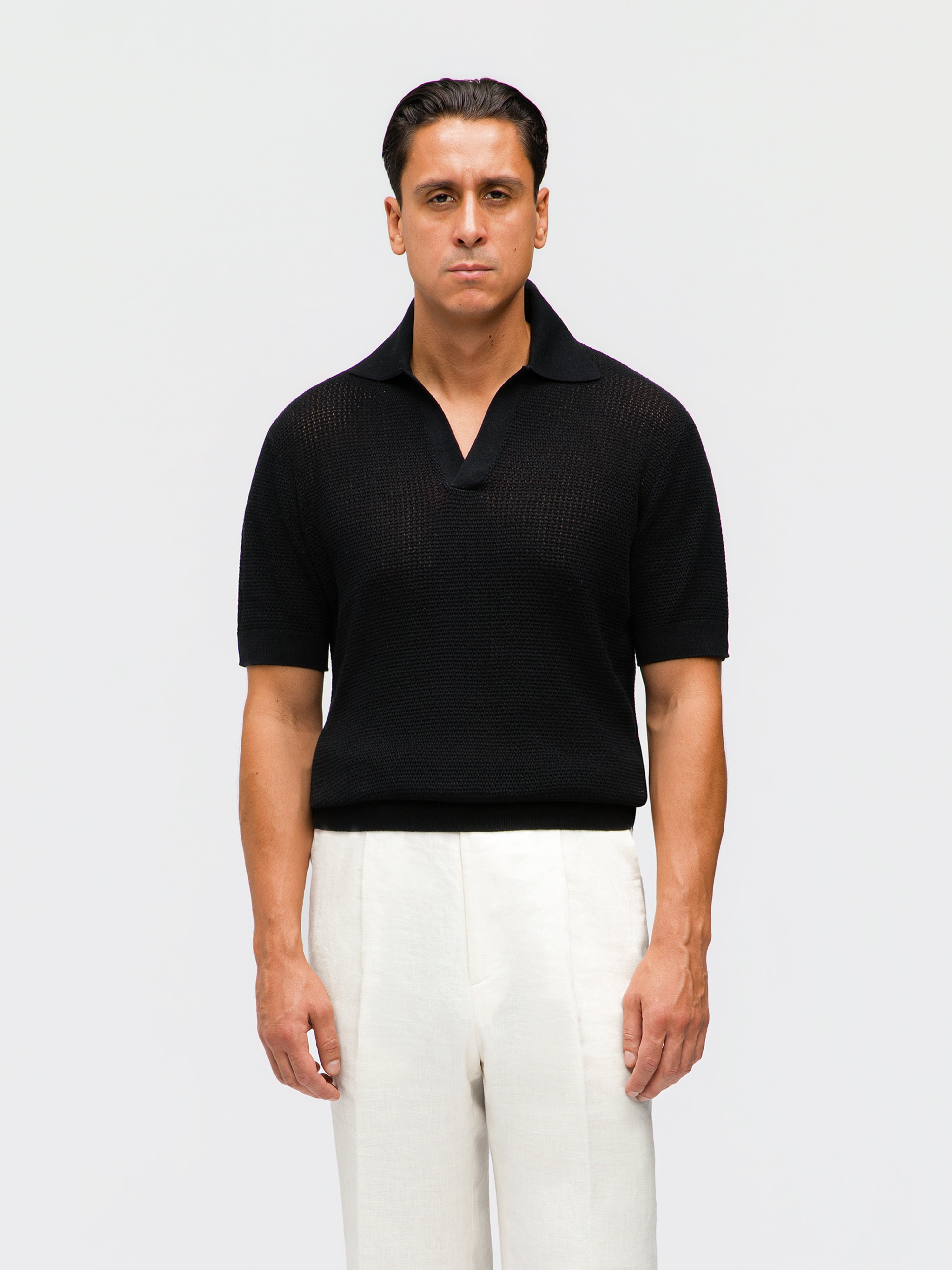 Black Knit Jersey