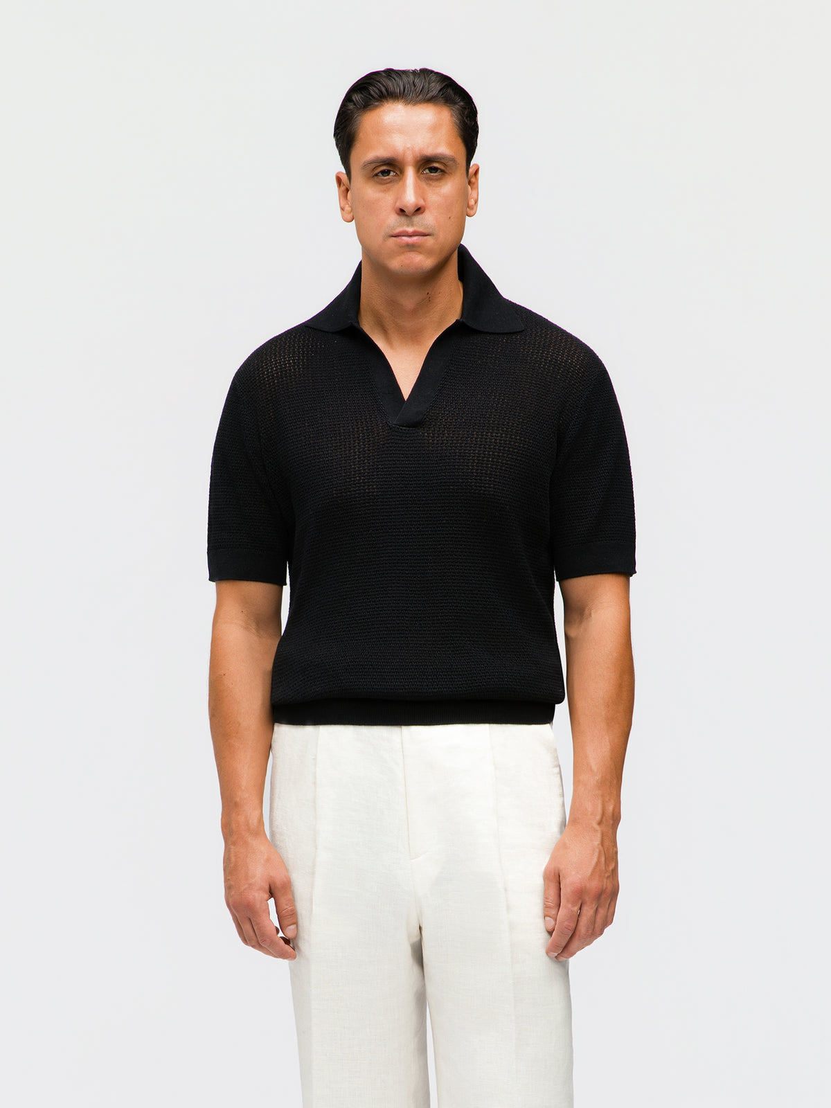 Black Knit Jersey