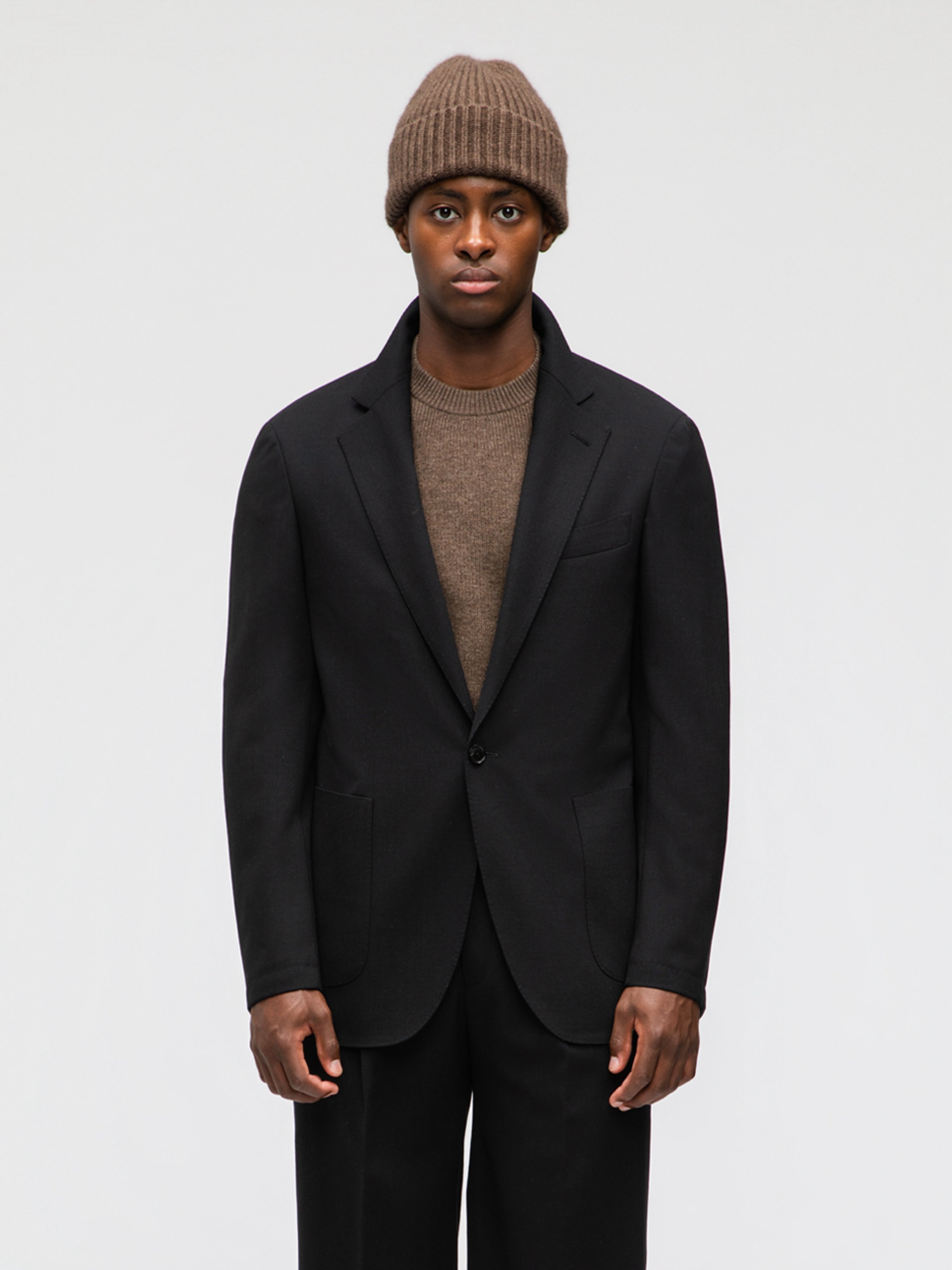 Black Heavyweight High Twist Suit