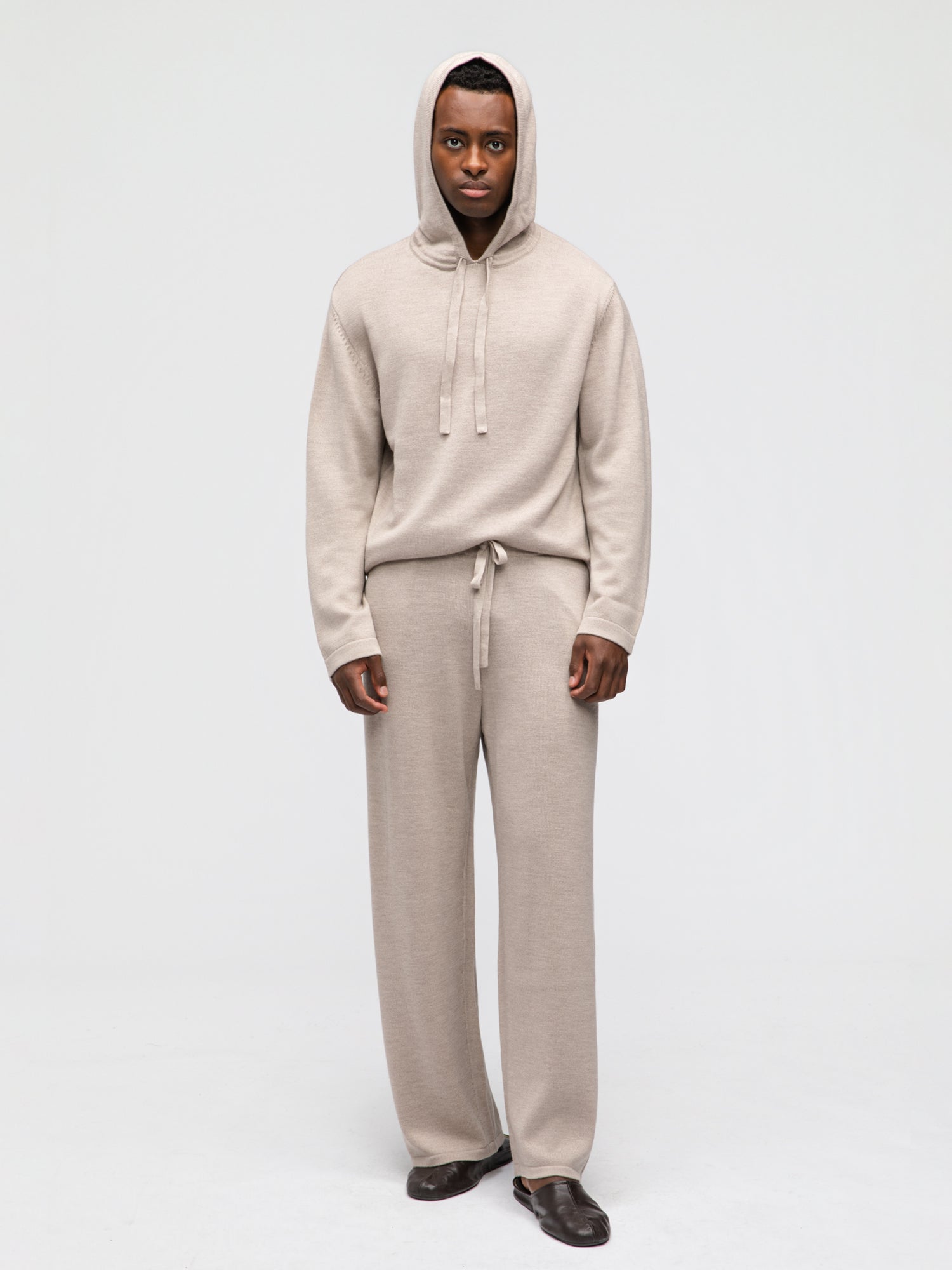 Camel Merino Wool Sweatpants