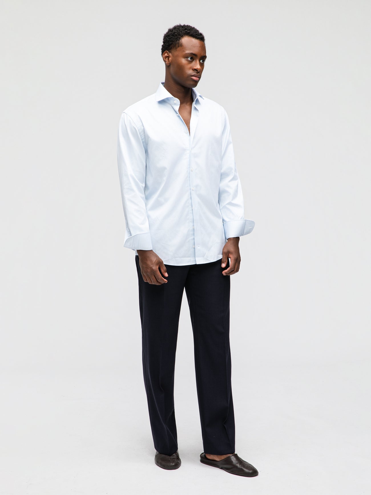 Blue Striped Oxford Shirt - Grand Le Mar