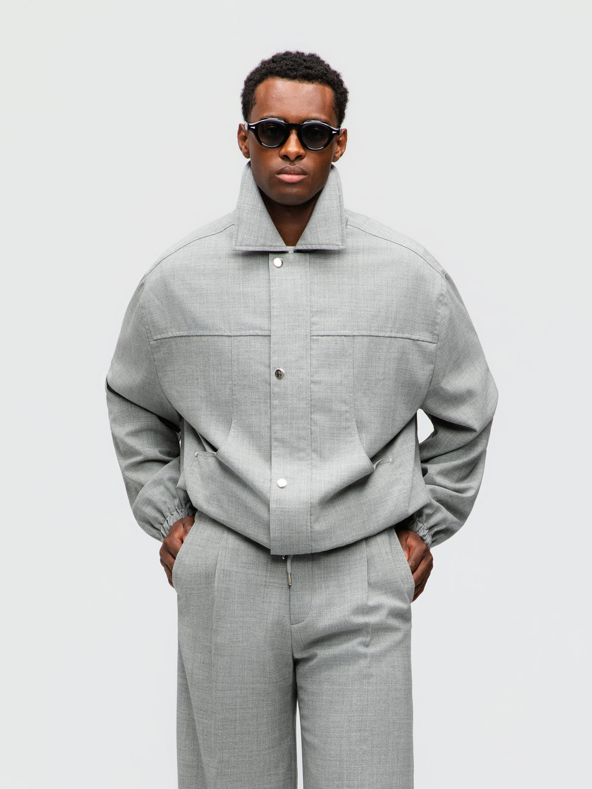 Light Grey High Twist Traveler Jacket
