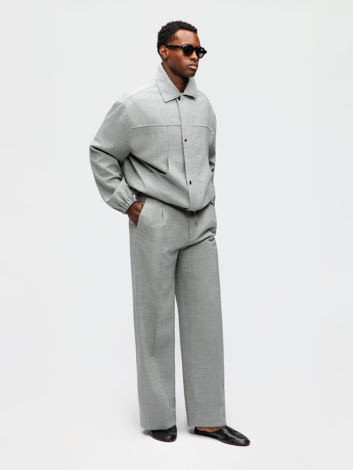 Light Grey High Twist Traveler Jacket