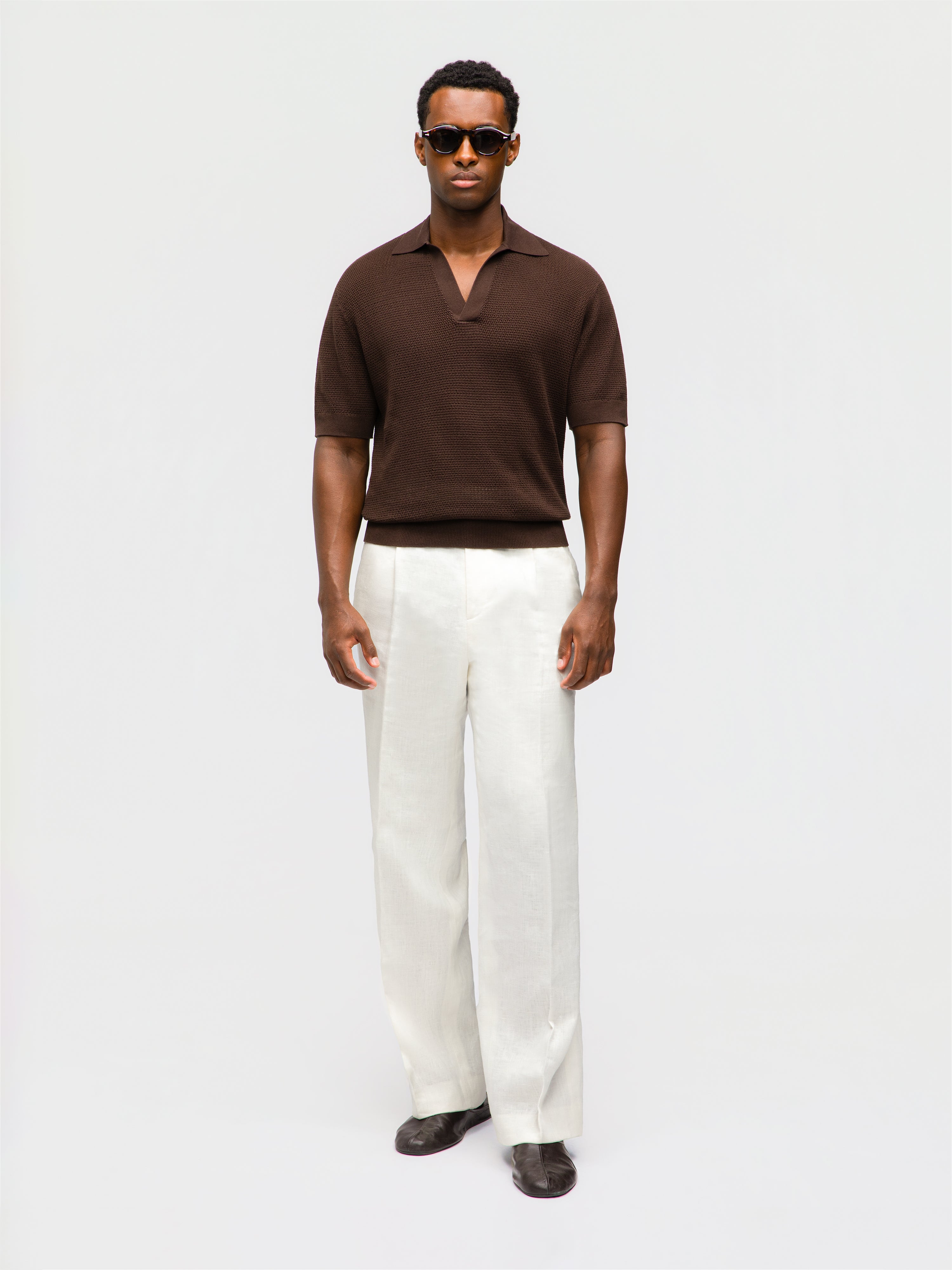 Brown Knit Jersey