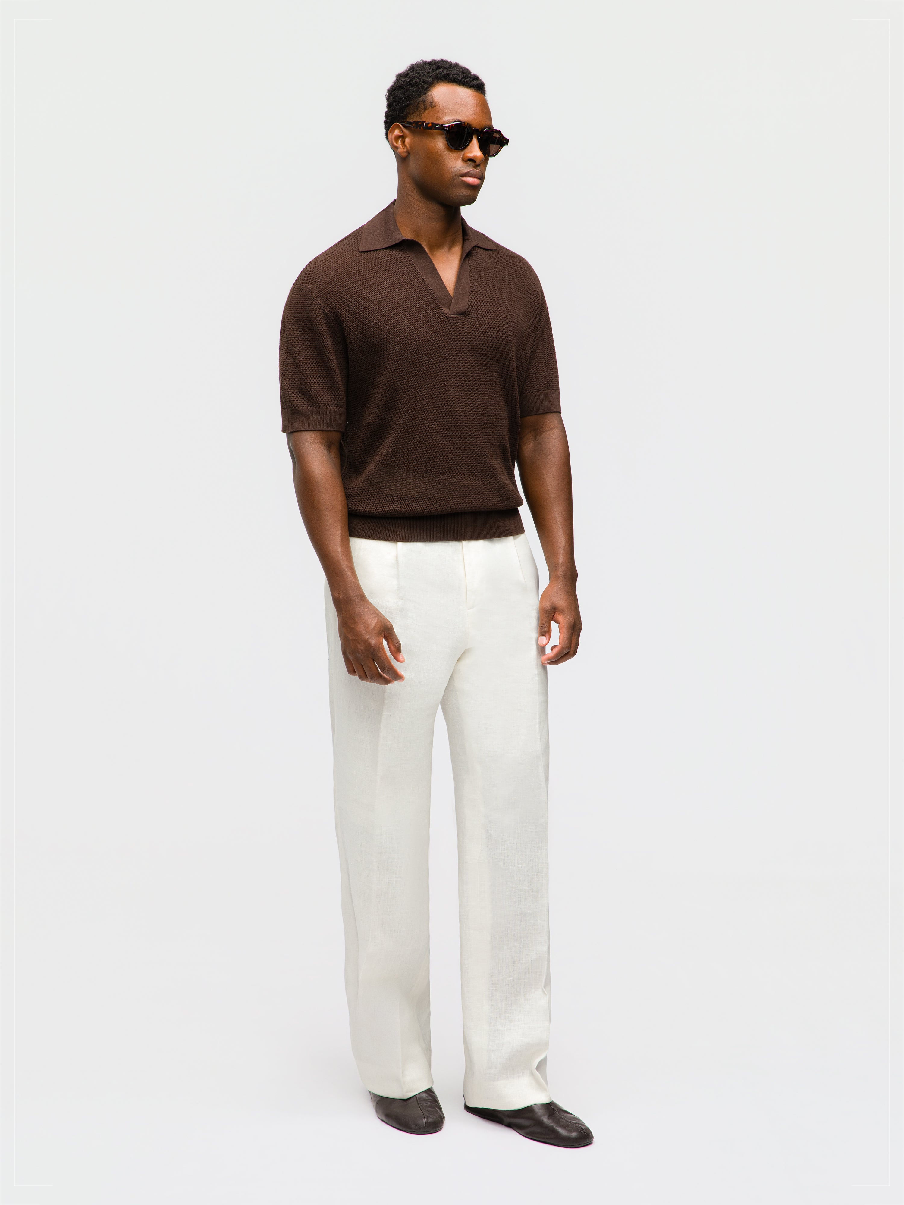 Brown Knit Jersey