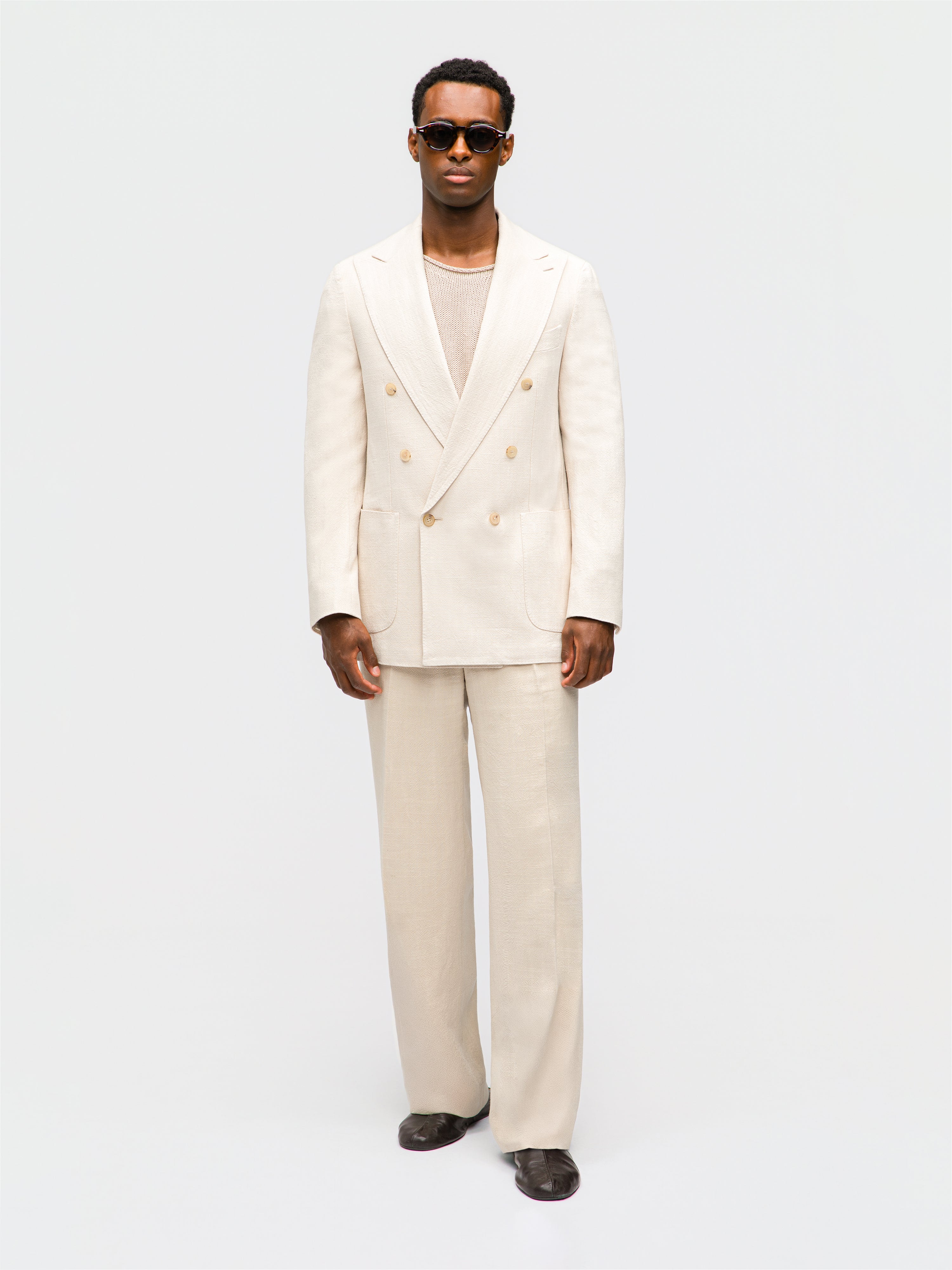 Grand Le Mar - Cream Stonewashed Linen Suit Grand Le Mar - Cream Stonewashed Linen Suit