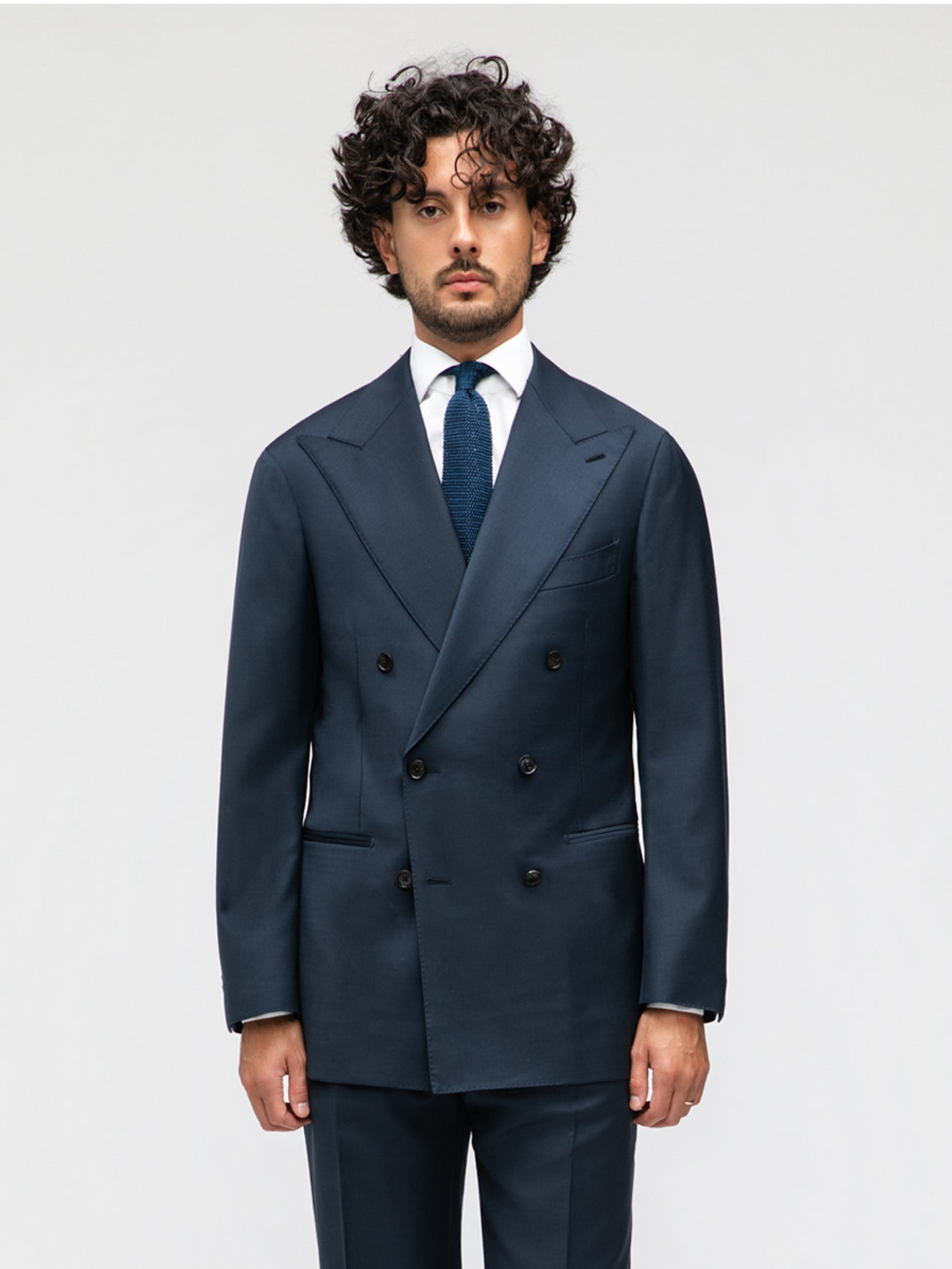 Navy Wool Suit (DB) - Grand Le Mar