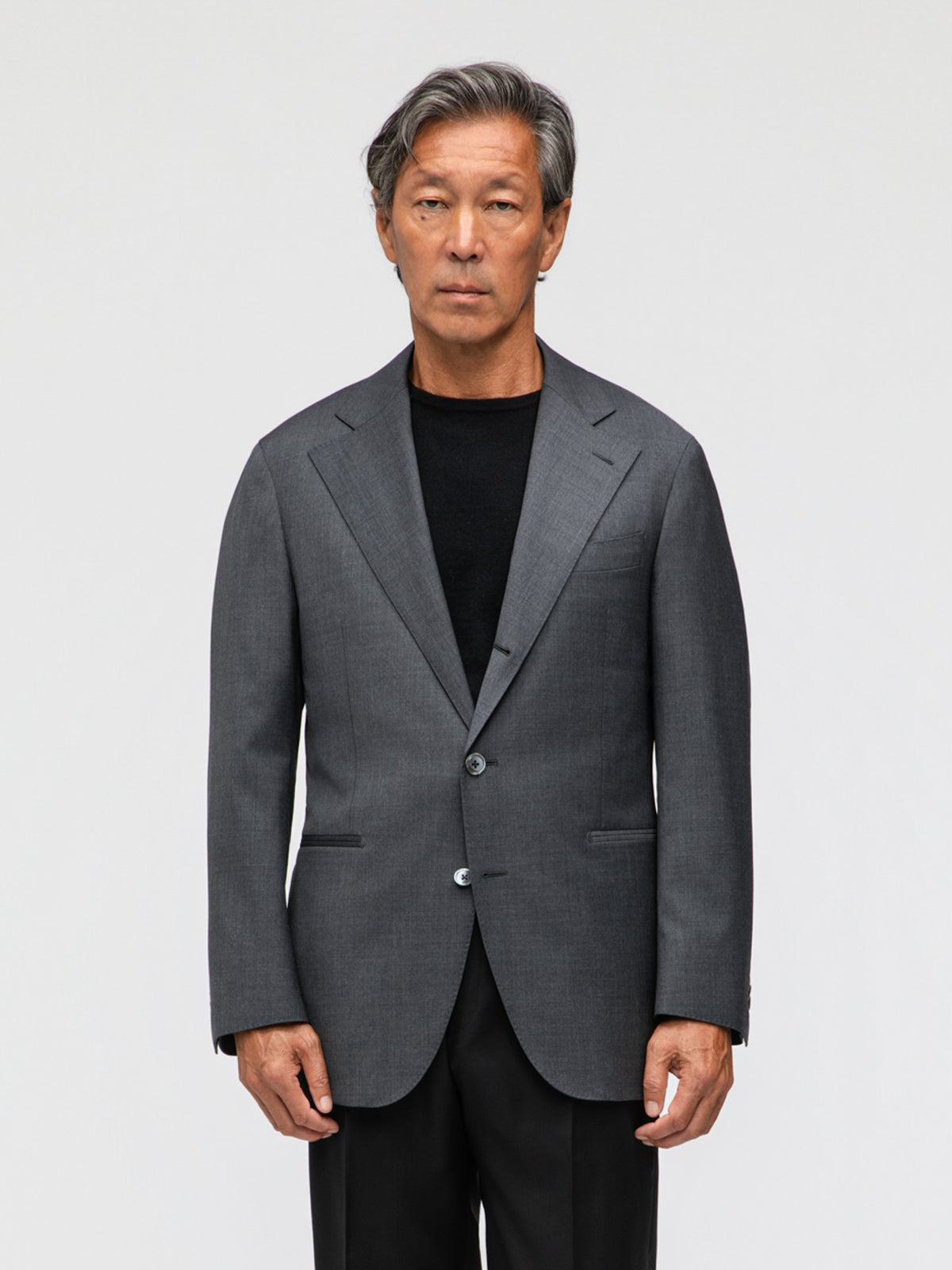 Dark Grey Wool Jacket (SB) - Grand Le Mar