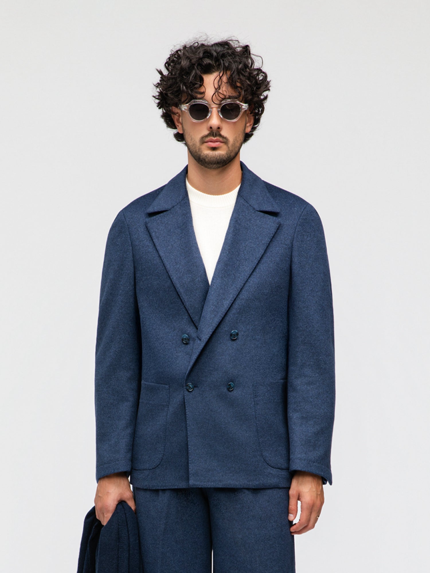 Denim Wool Cashmere Suit (Casual Fit) - Grand Le Mar