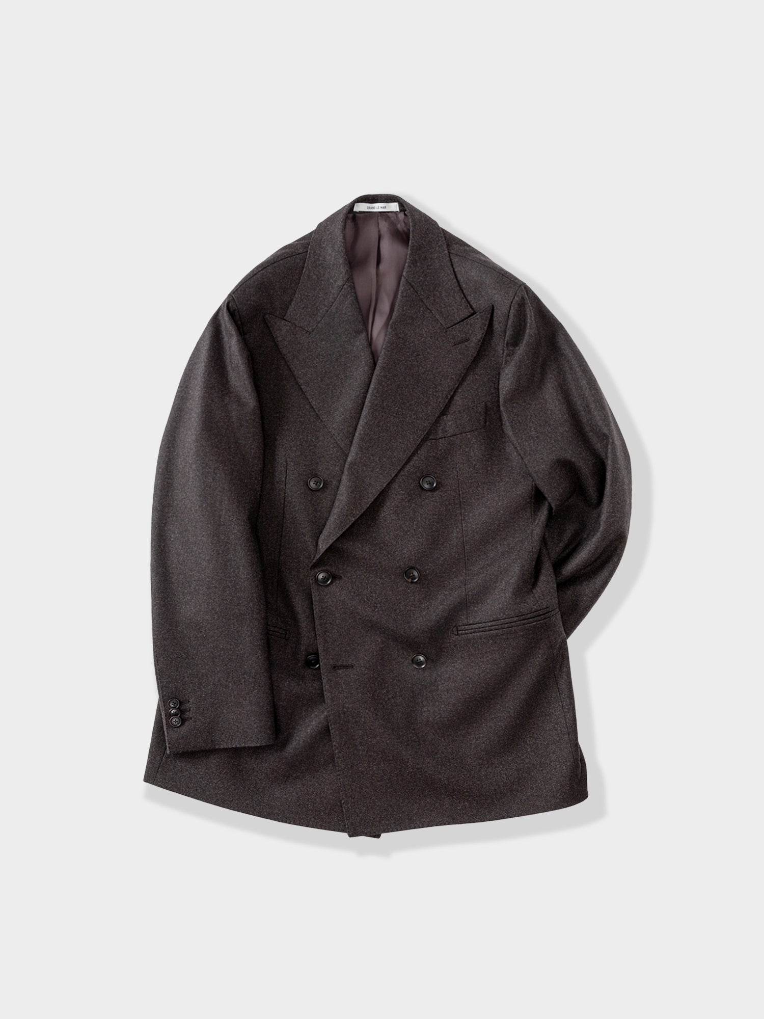 Brown Flannel Wool Suit (DB) - Grand Le Mar