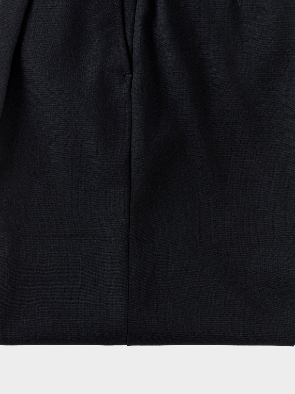 Black Heavyweight High Twist Trousers (Extra Wide Fit) - Grand Le Mar