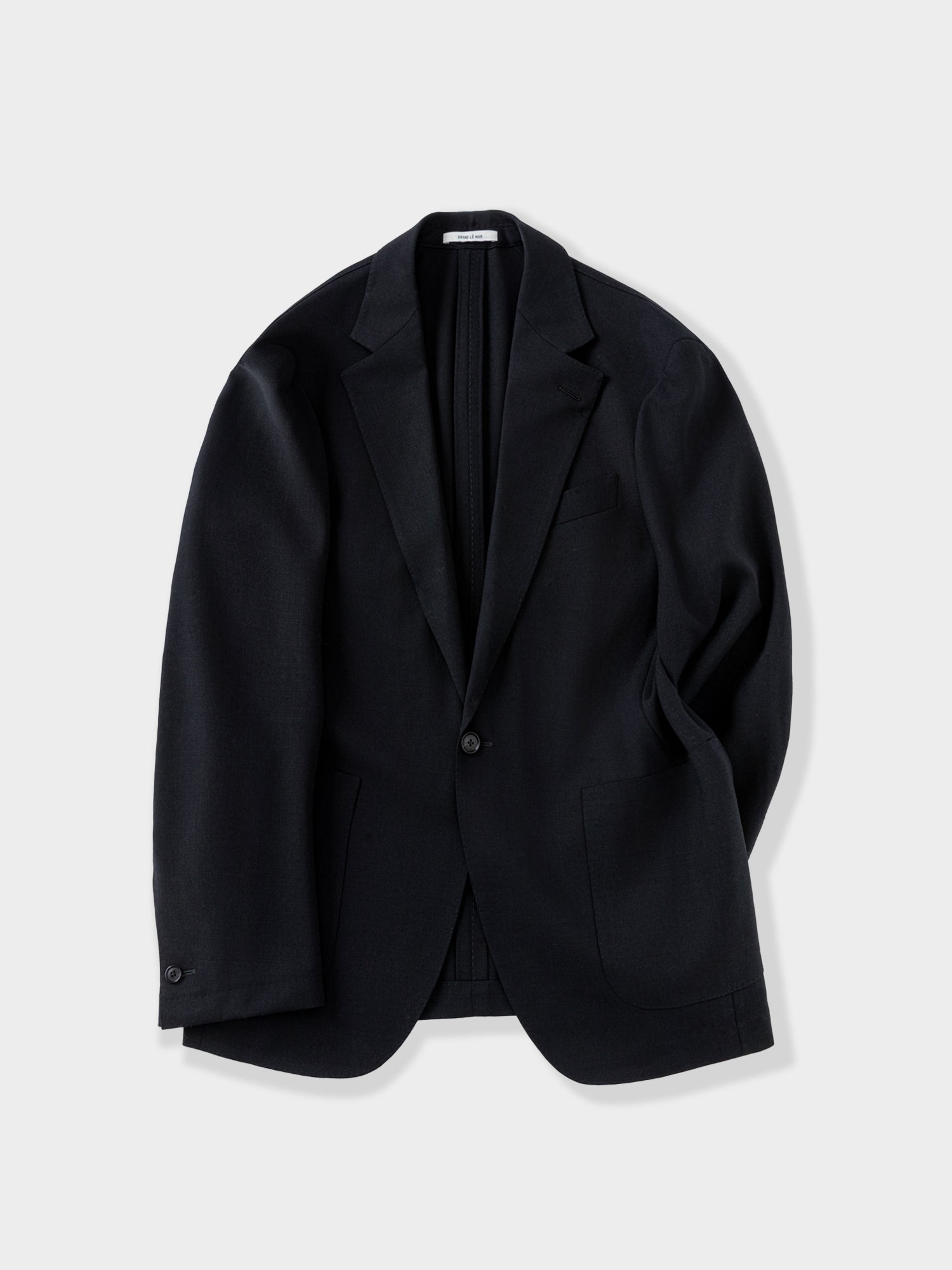 Black Heavyweight High Twist Suit - Grand Le Mar