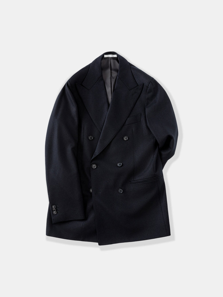Black Flannel Wool Suit - Grand Le Mar