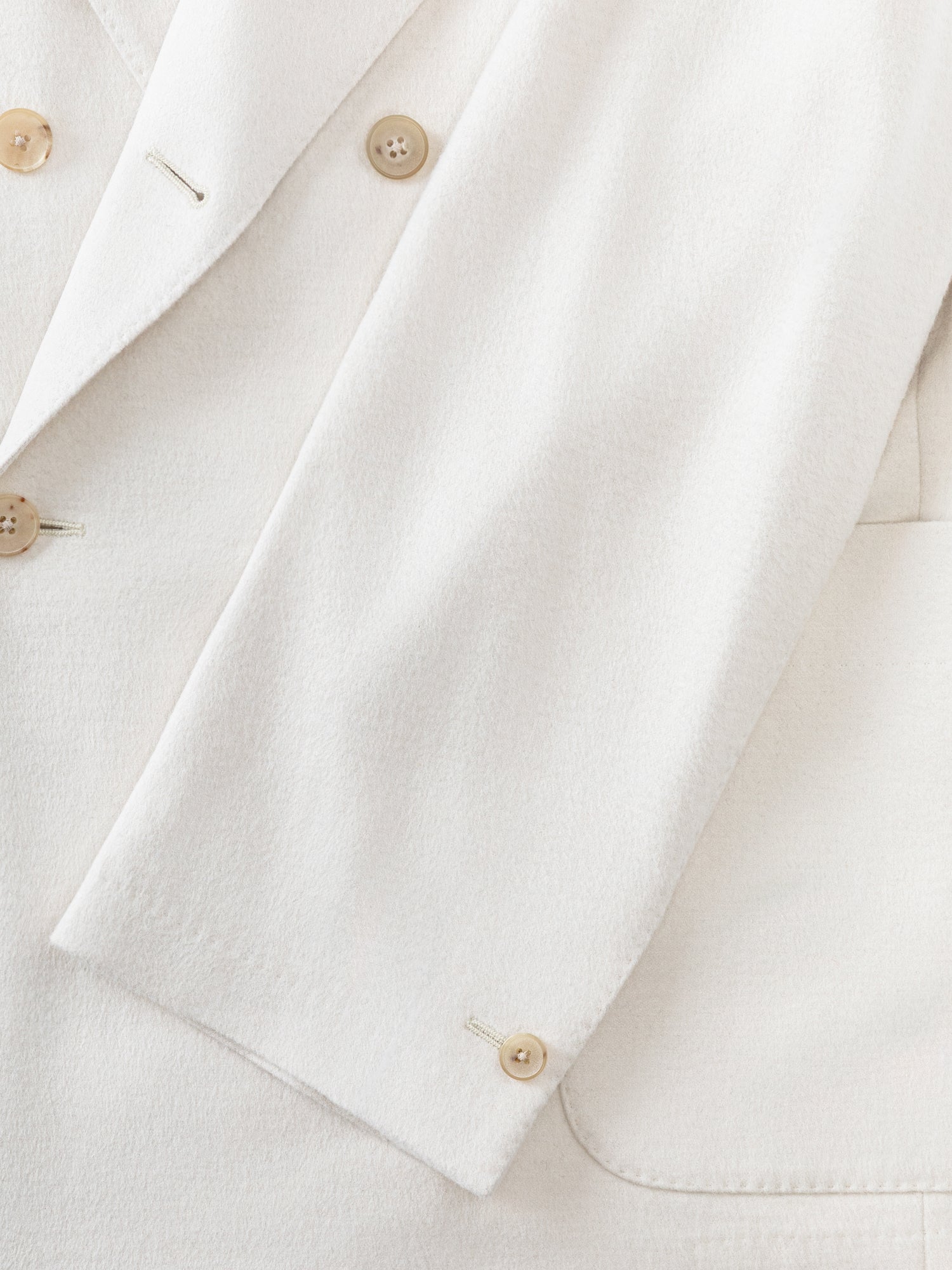 Baby Camel Silk Cream Jacket (Casual Fit) - Grand Le Mar