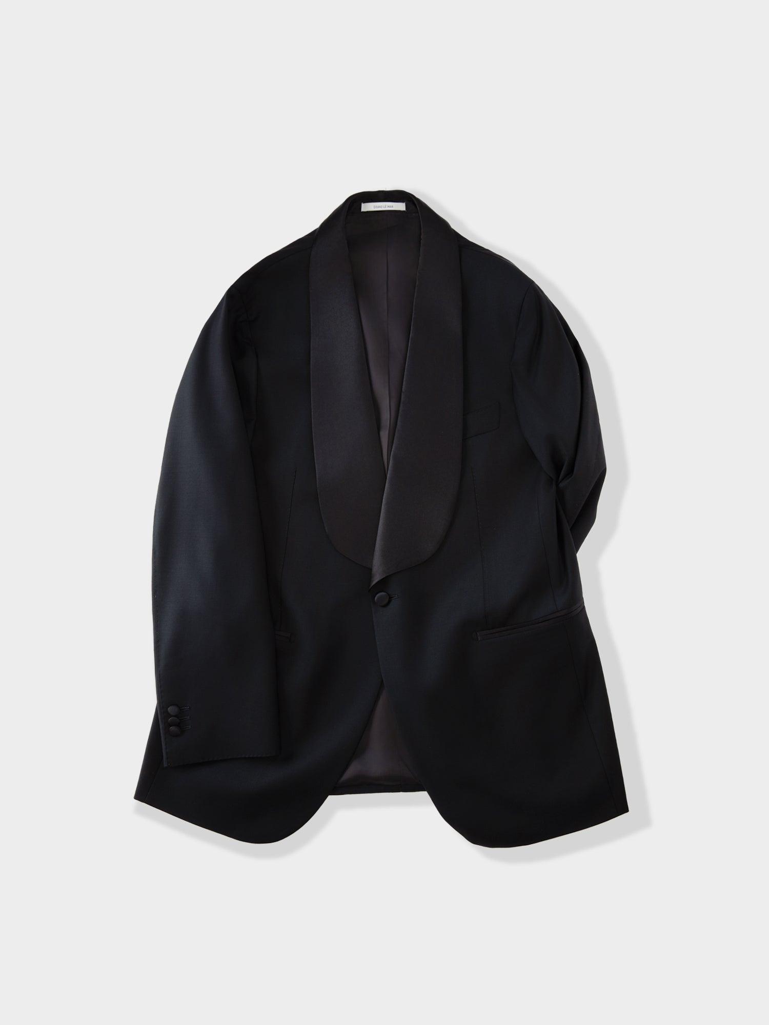 Black Wool Tuxedo Jacket (SB Shawl) - Grand Le Mar