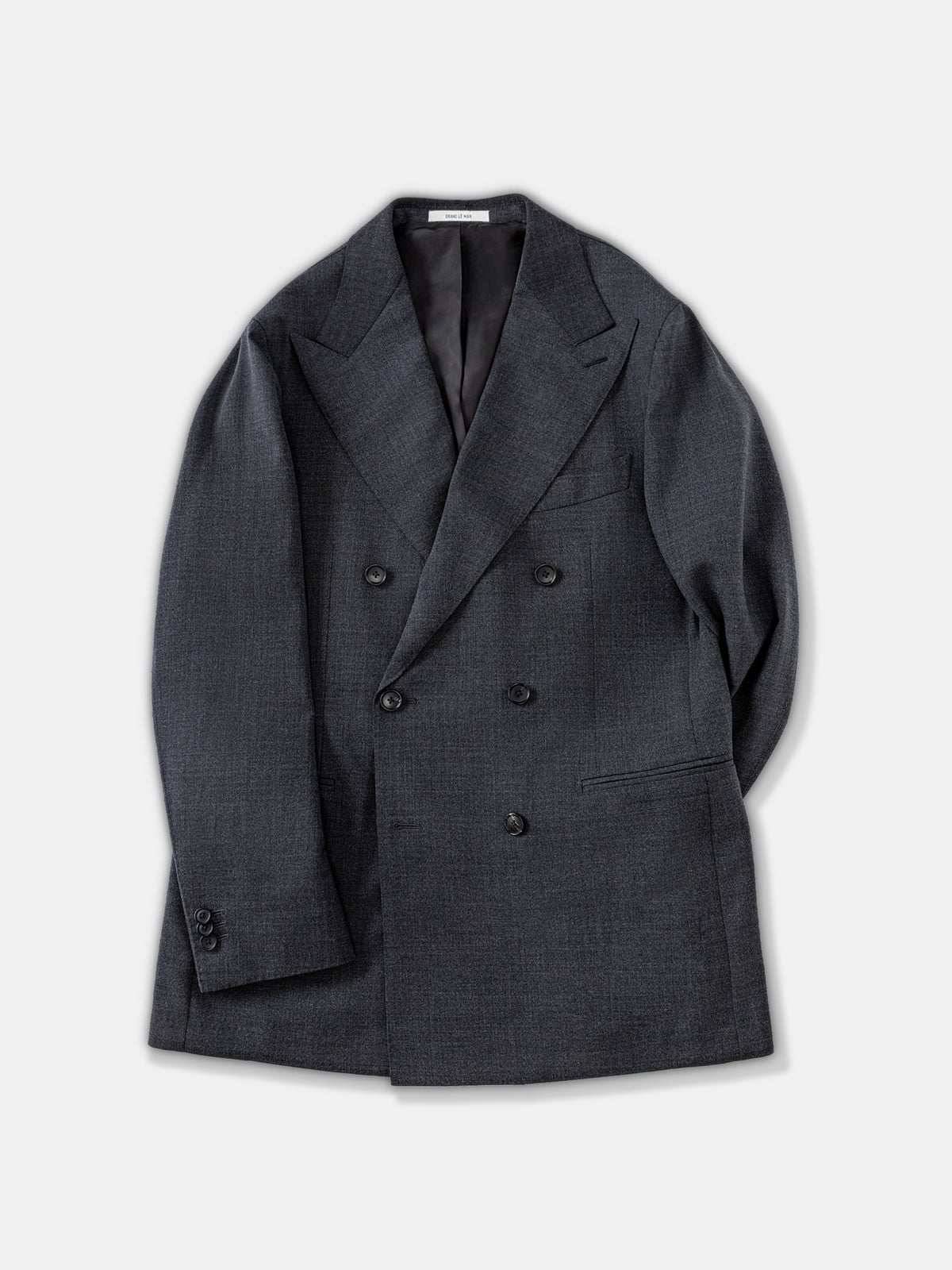 Charcoal High Twist Wool Jacket (DB)