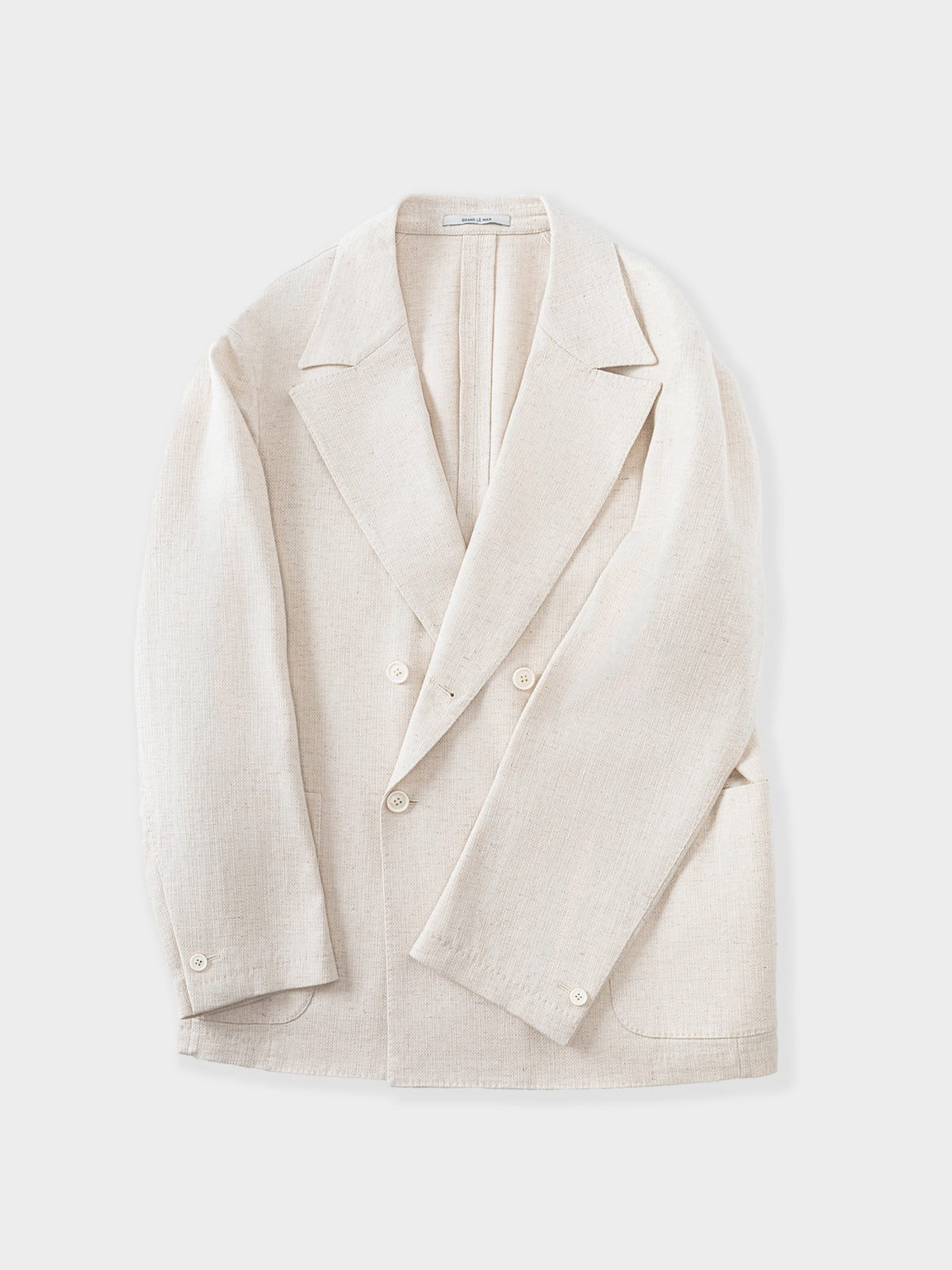Oatmeal Cotton Linen Suit (Casual Fit)