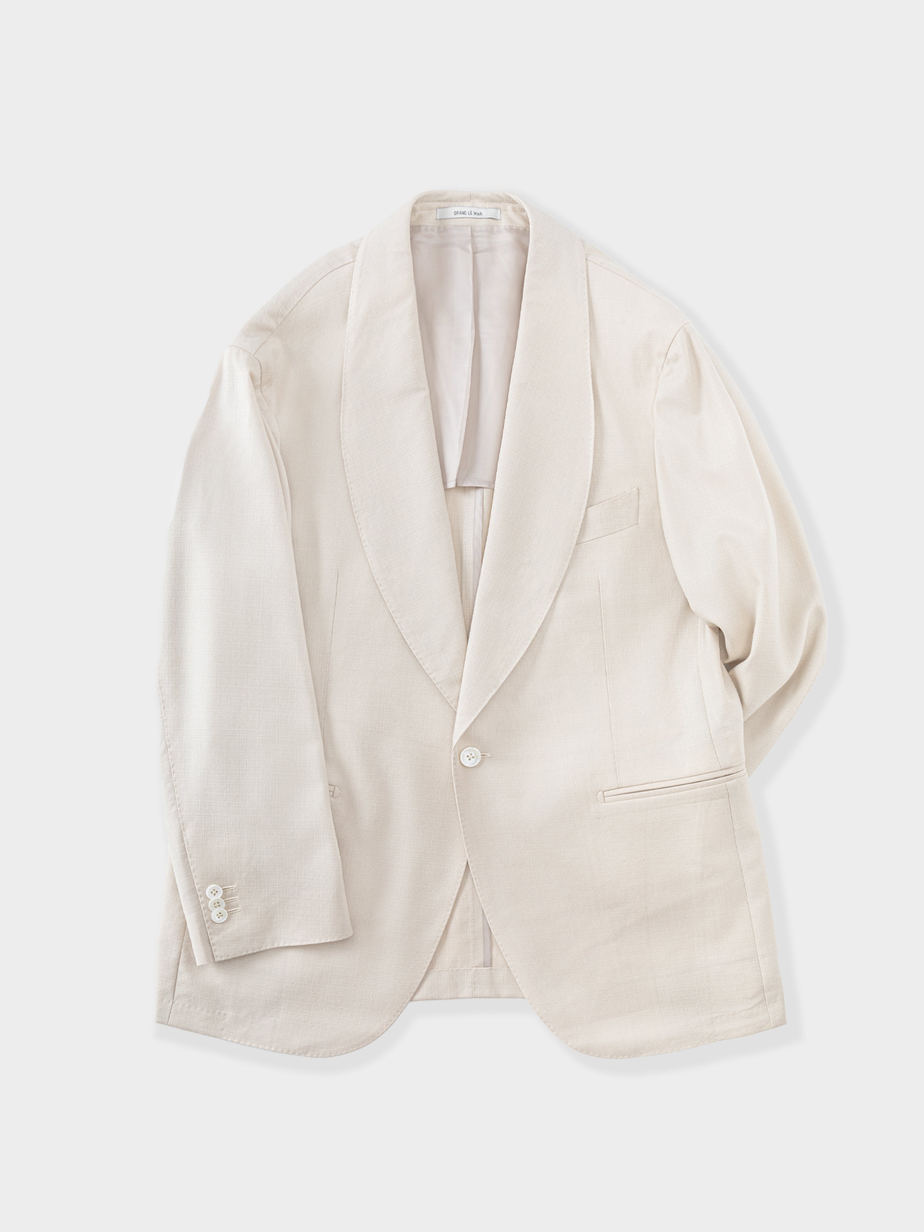 Champagne Wool Silk Dinner Jacket