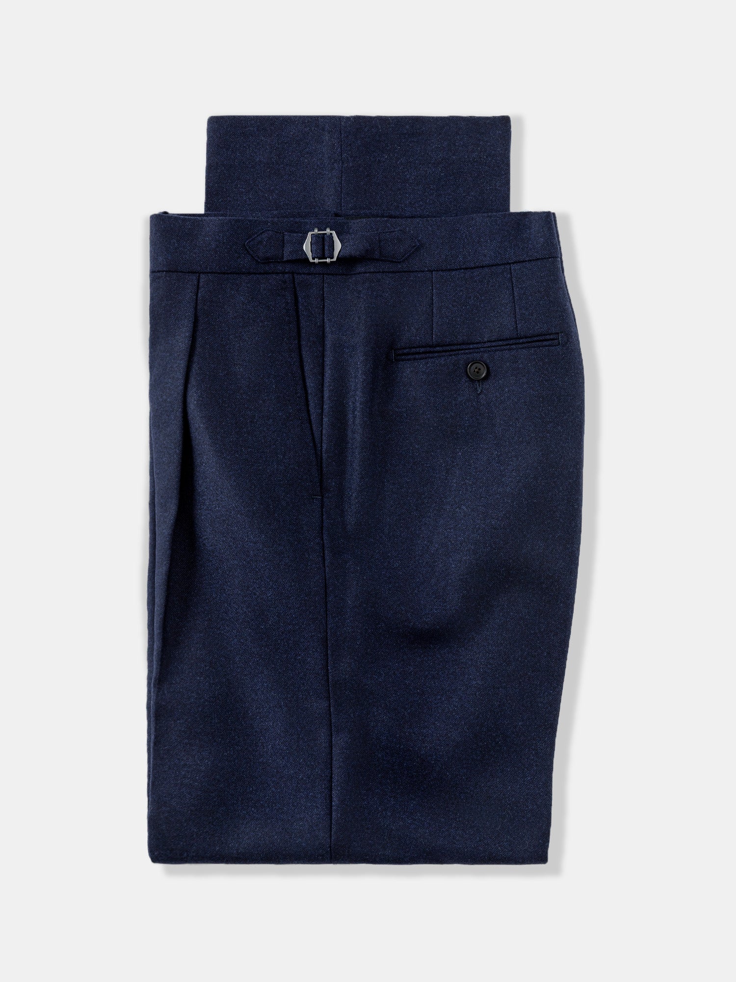 Navy Flannel Wool Suit (SB) - Grand Le Mar