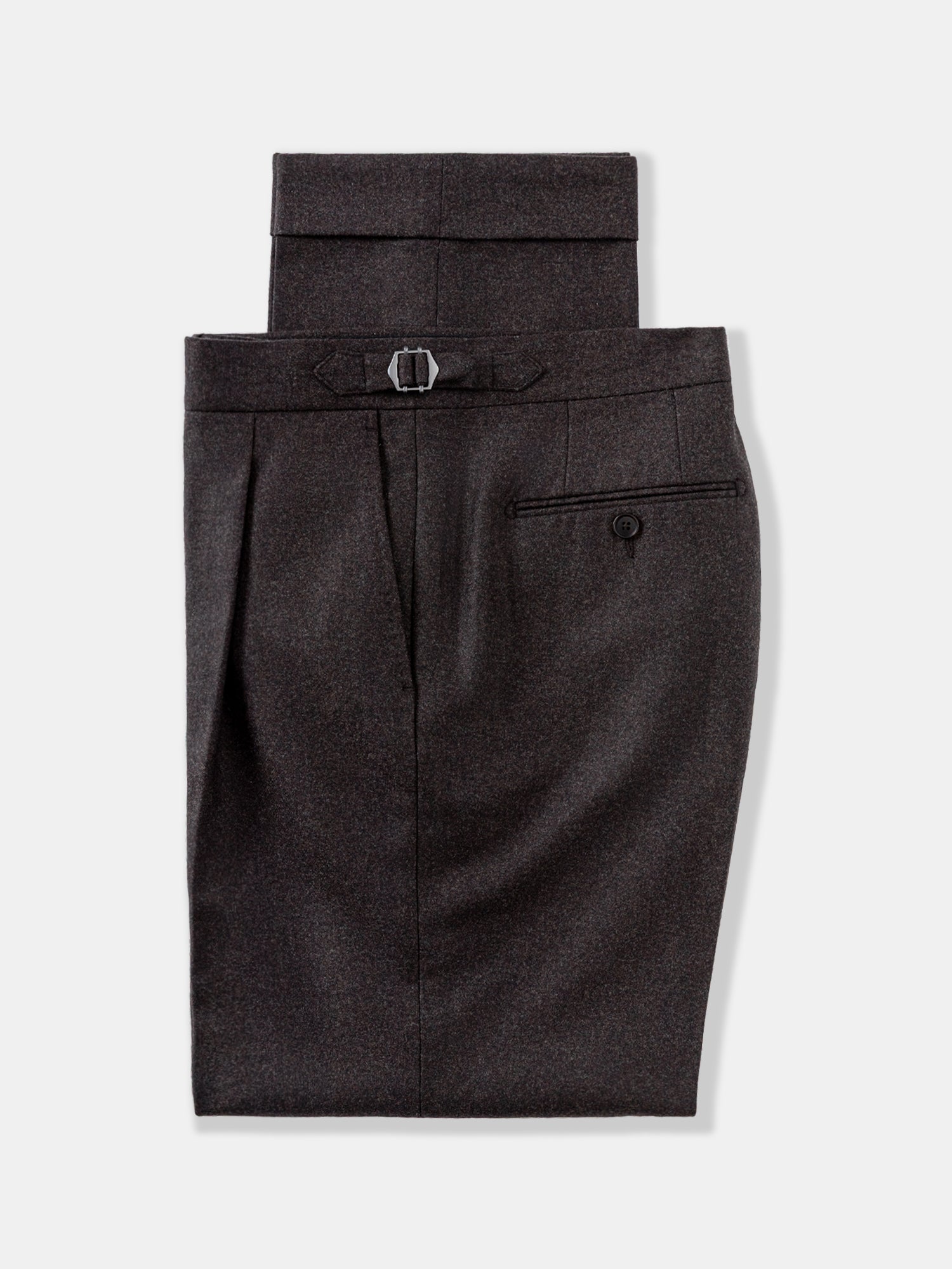 Brown Flannel Wool Suit (DB) - Grand Le Mar