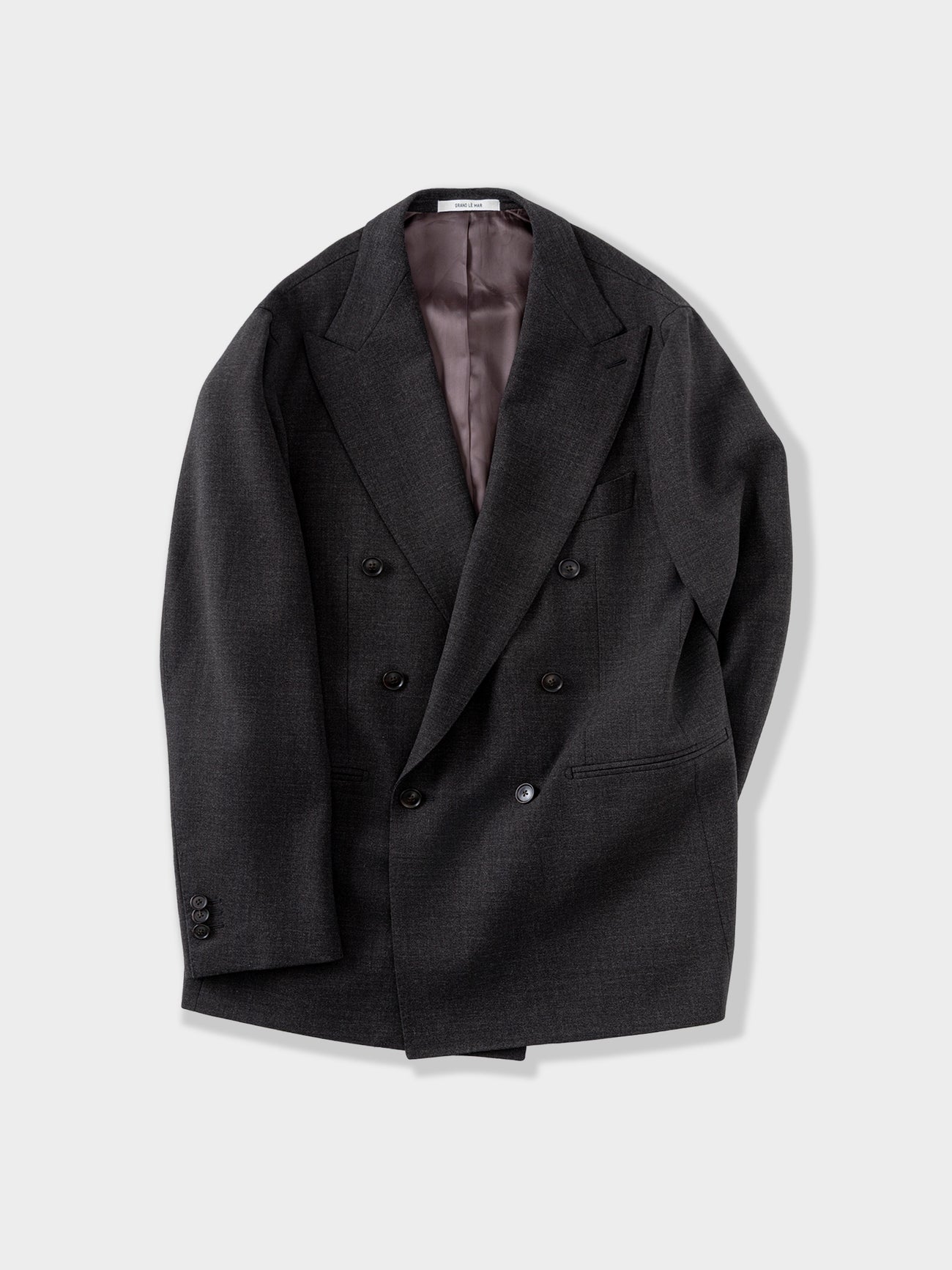 Dark Brown Heavyweight High Twist Suit - Grand Le Mar
