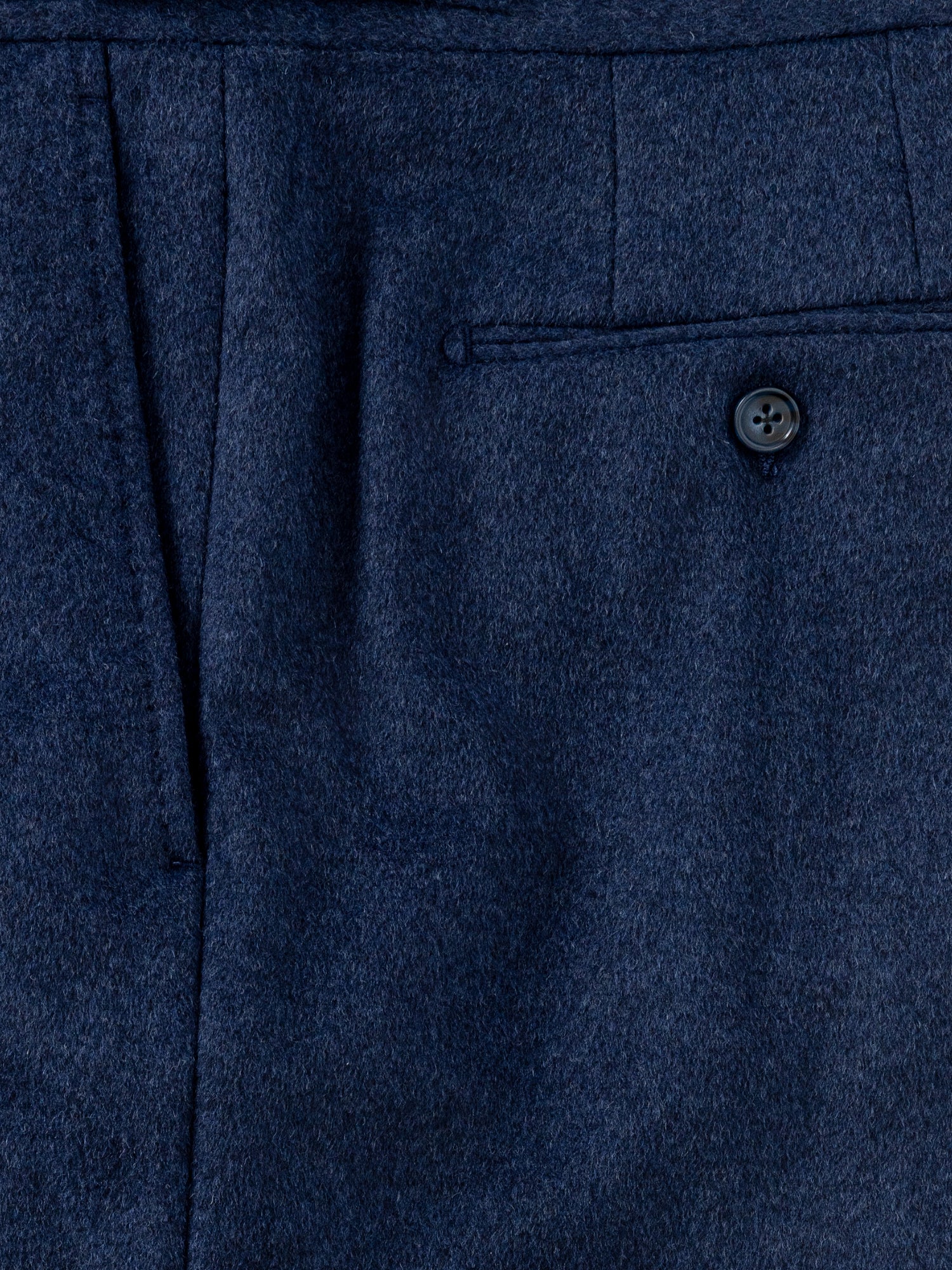 Denim Wool Cashmere Trousers (Extra Wide Fit) - Grand Le Mar