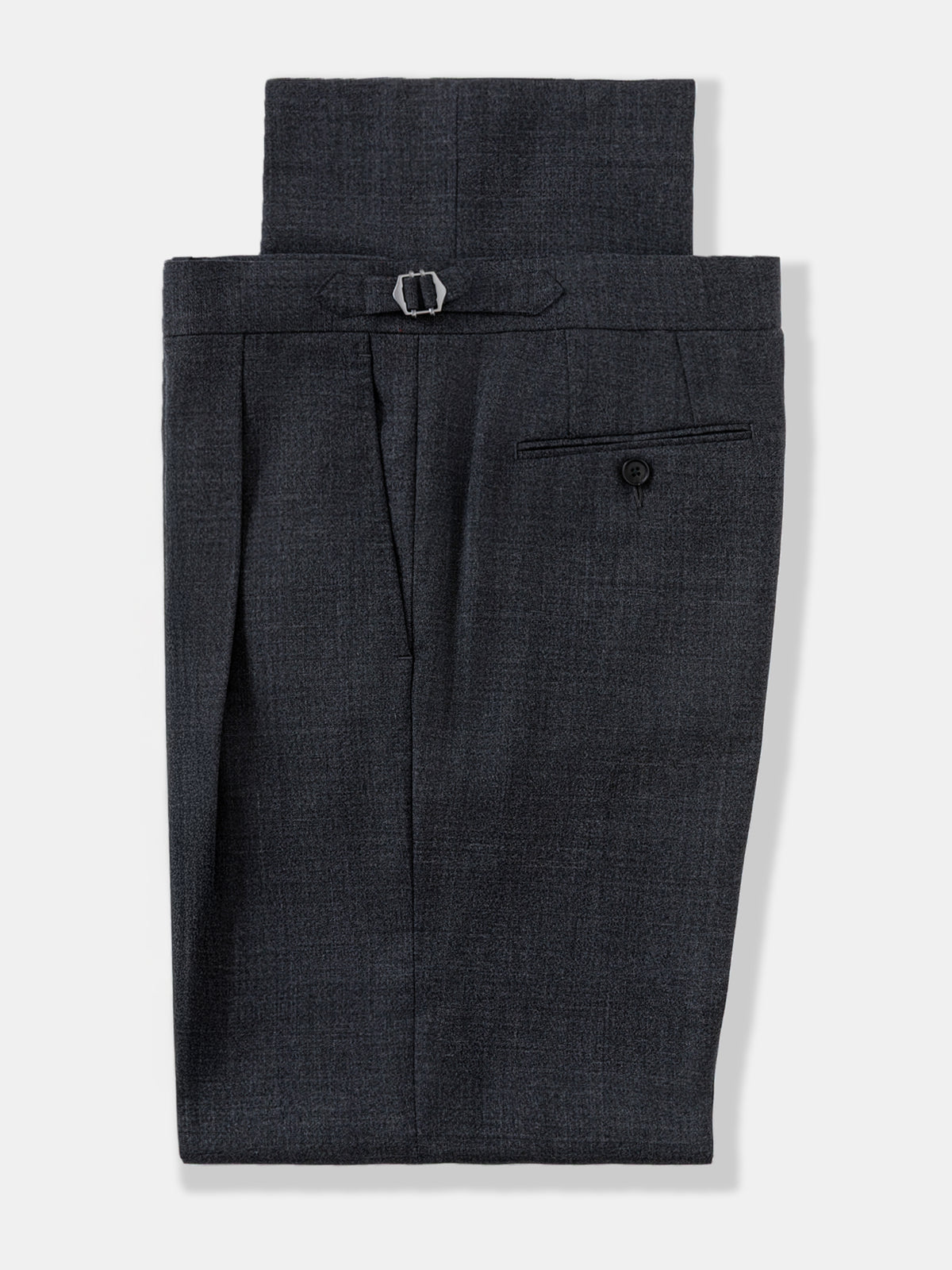 Charcoal High Twist Wool Suit (DB)
