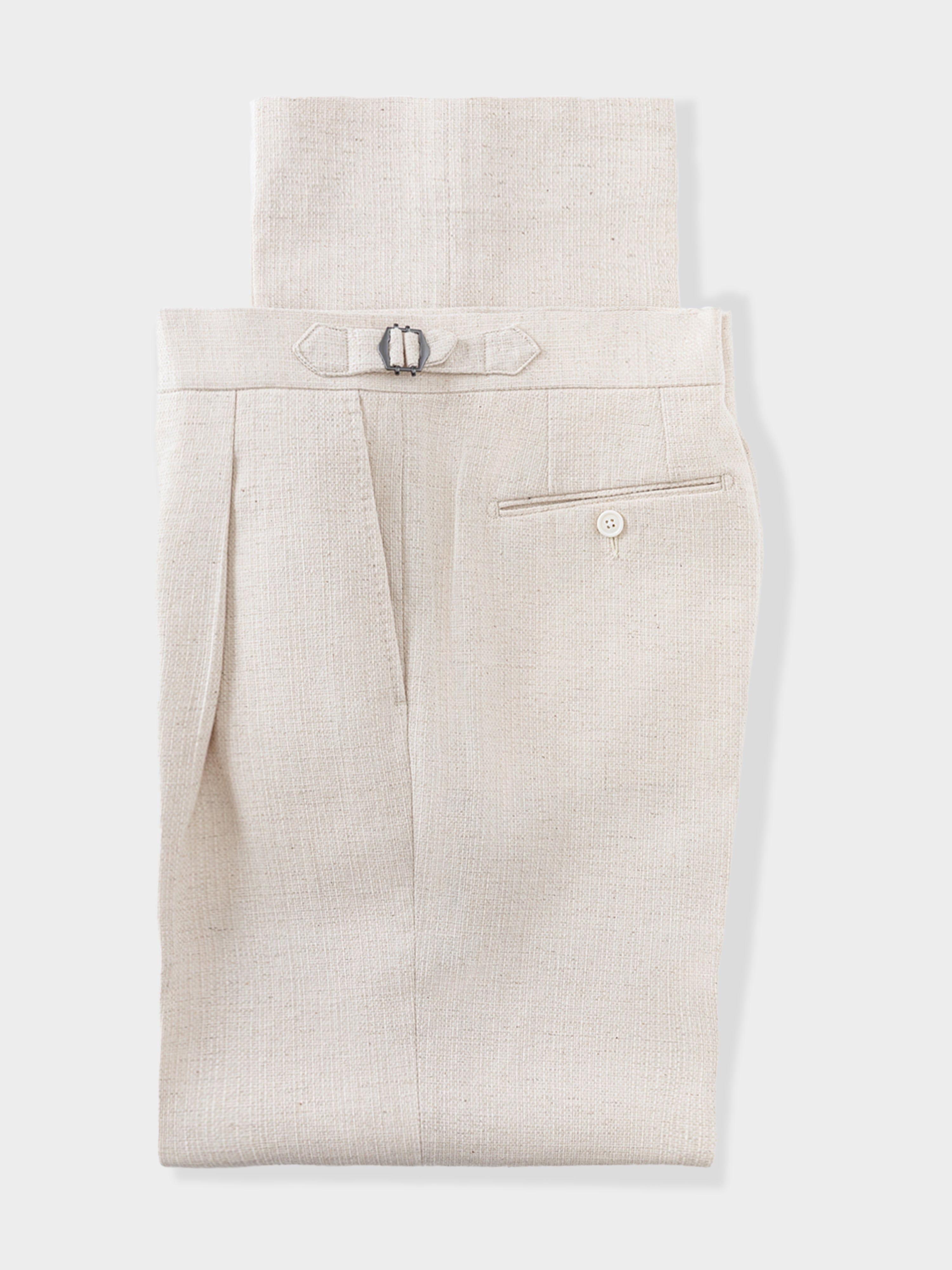 Oatmeal Cotton Linen Suit (Casual Fit)