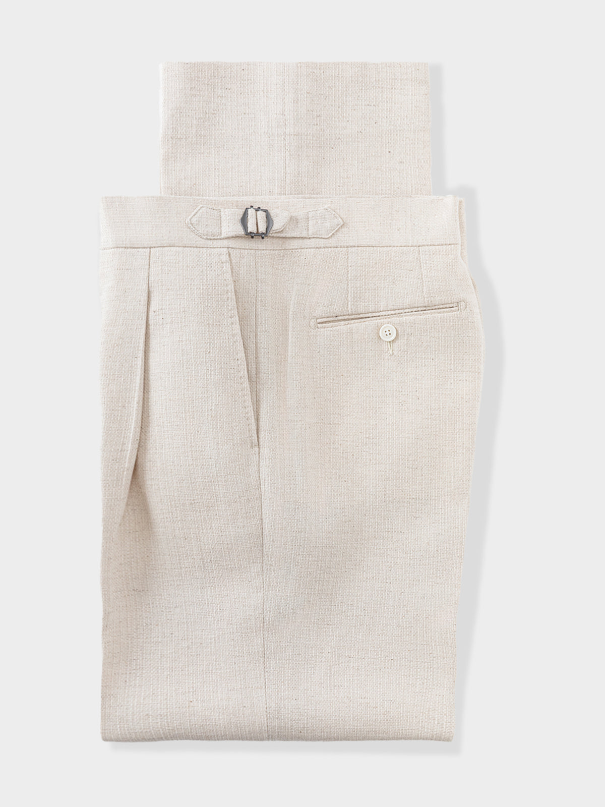 Oatmeal Cotton Linen Suit (Casual Fit)