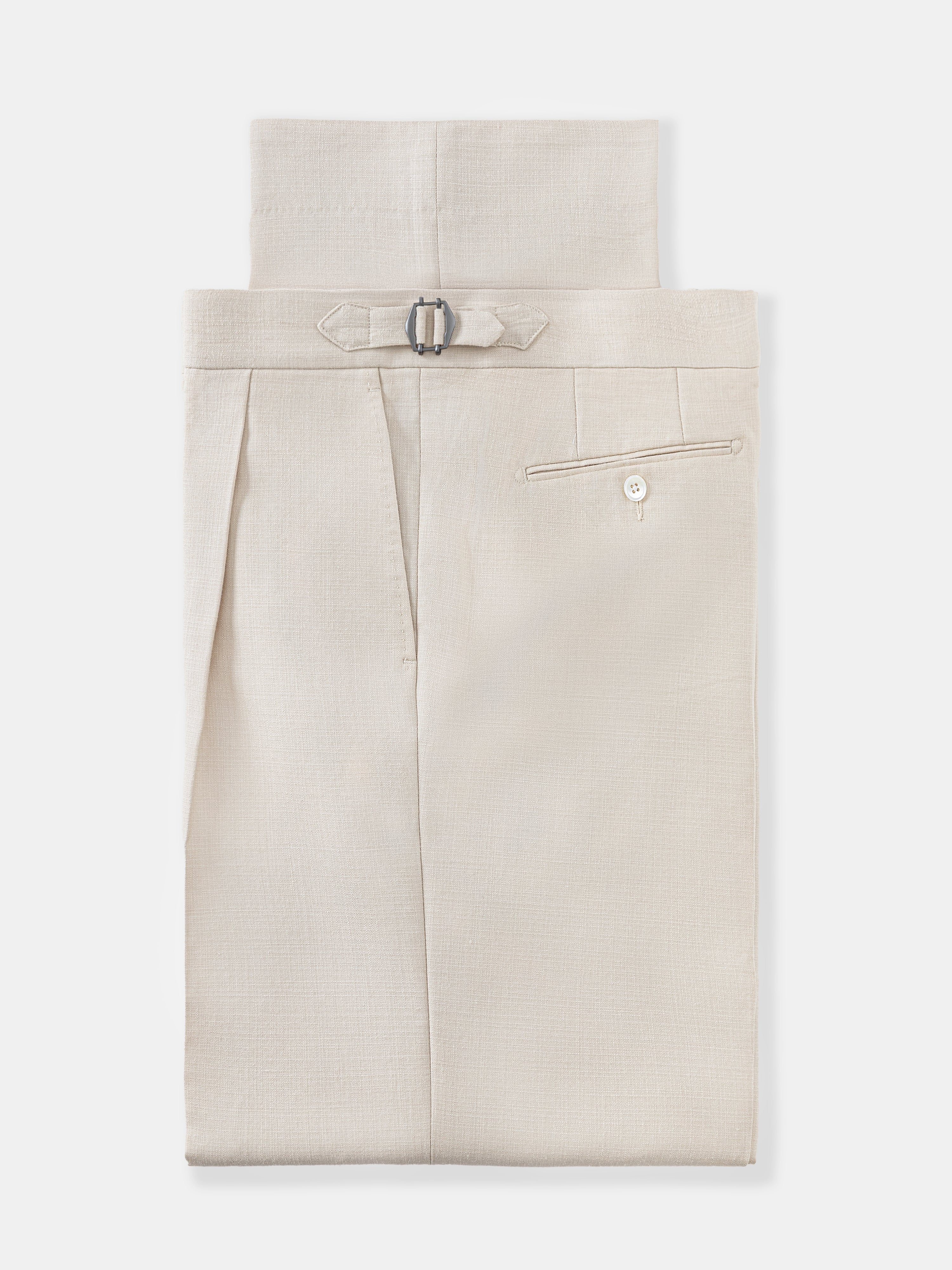 Champagne Wool Silk Suit