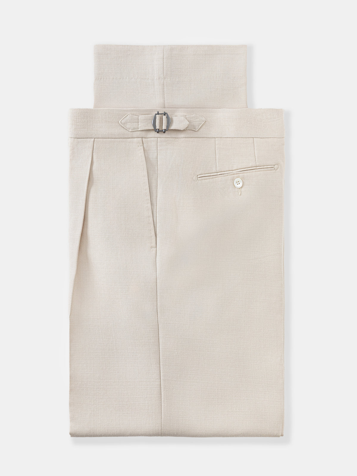 Champagne Wool Silk Suit