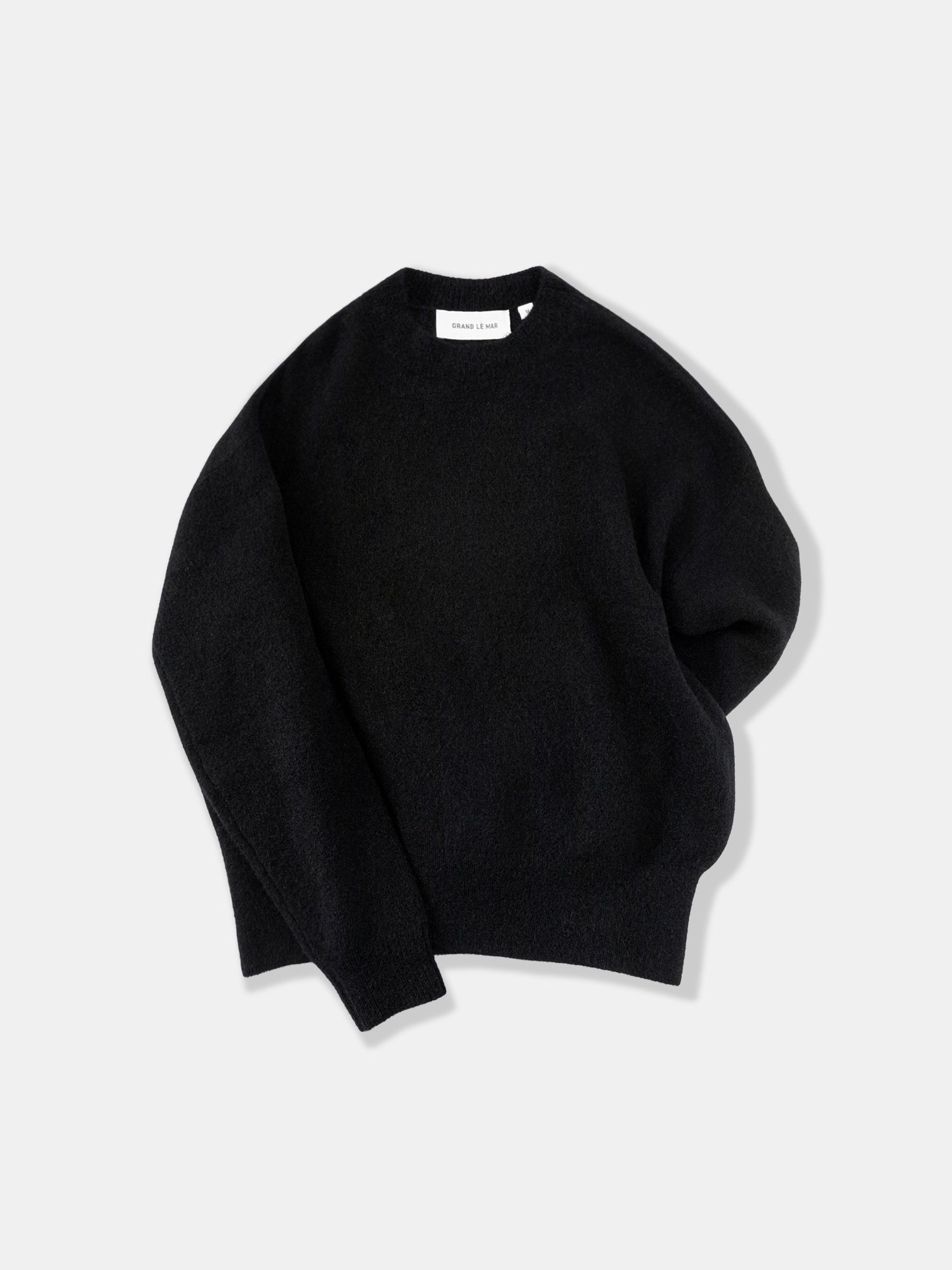 Black Mohair Crewneck - Grand Le Mar