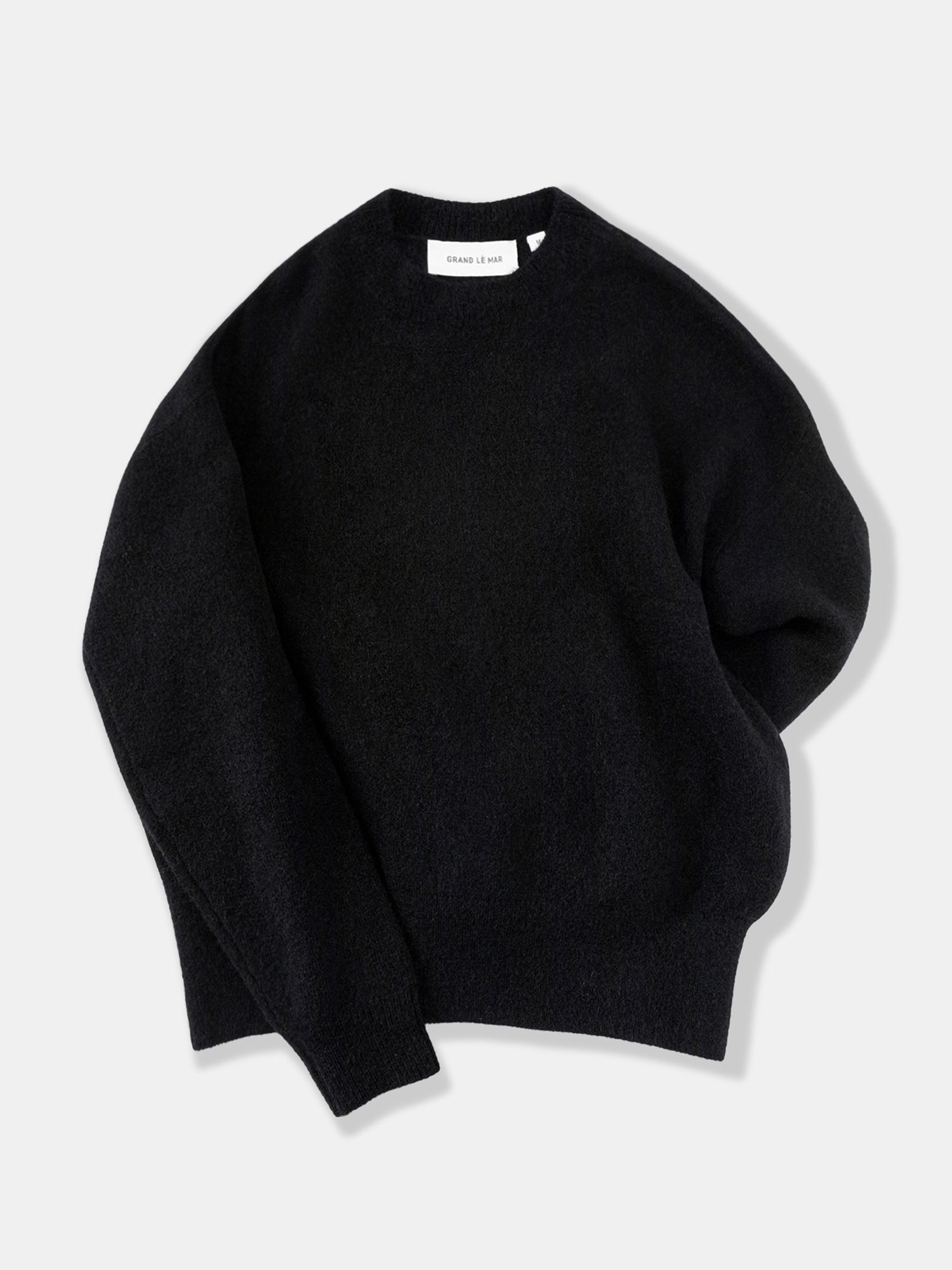 Black Mohair Crewneck