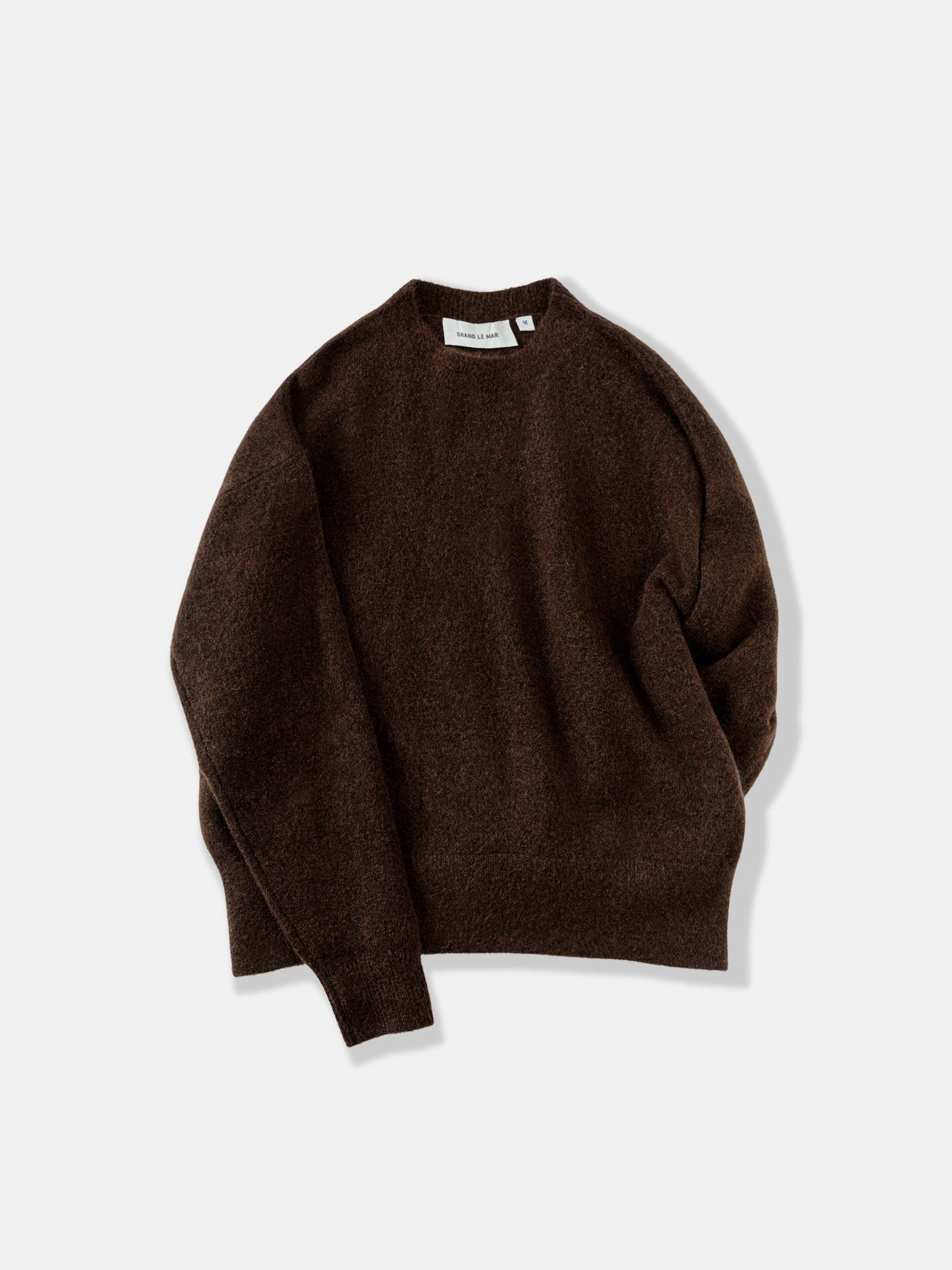 Brown Mohair Crewneck - Grand Le Mar