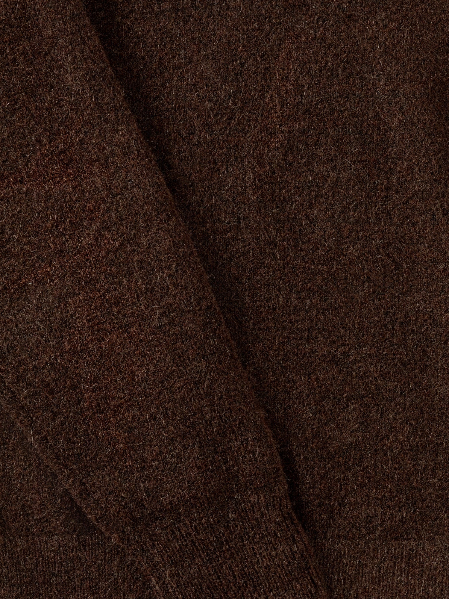 Brown Mohair Crewneck - Grand Le Mar