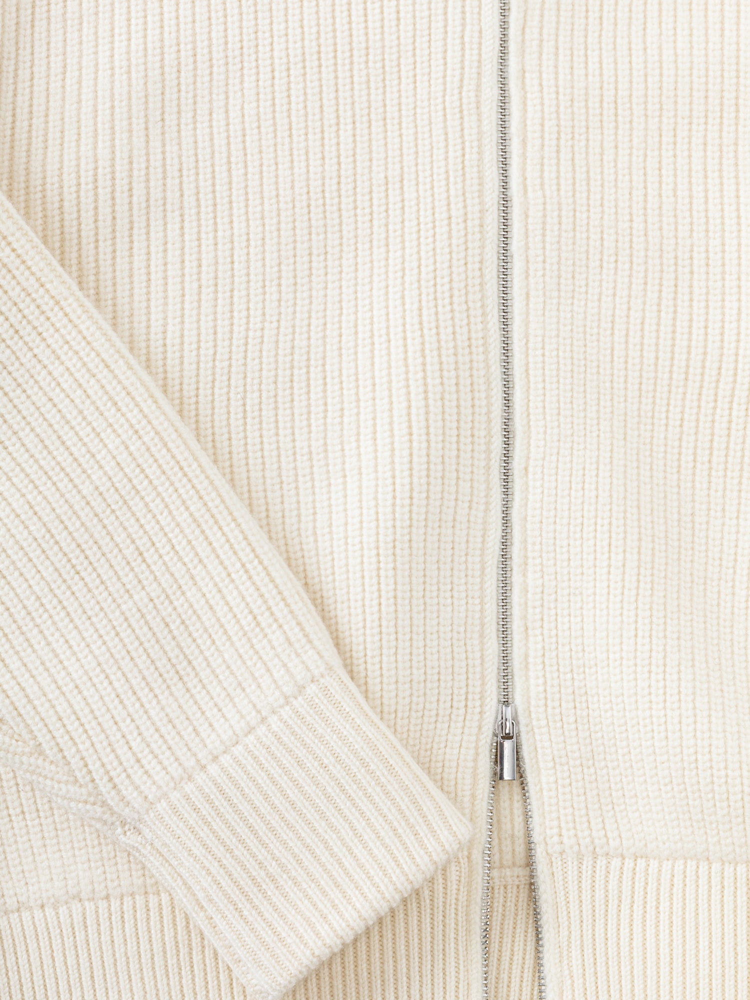 Ivory Wool Full Zip - Grand Le Mar