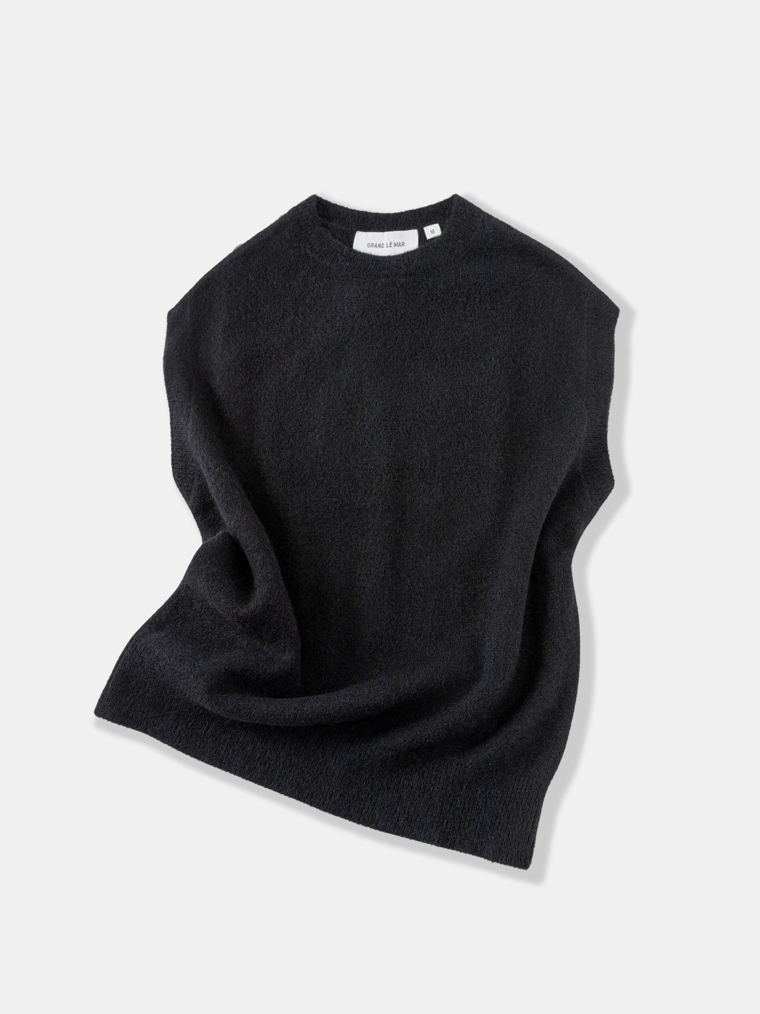 Black Mohair Vest - Grand Le Mar