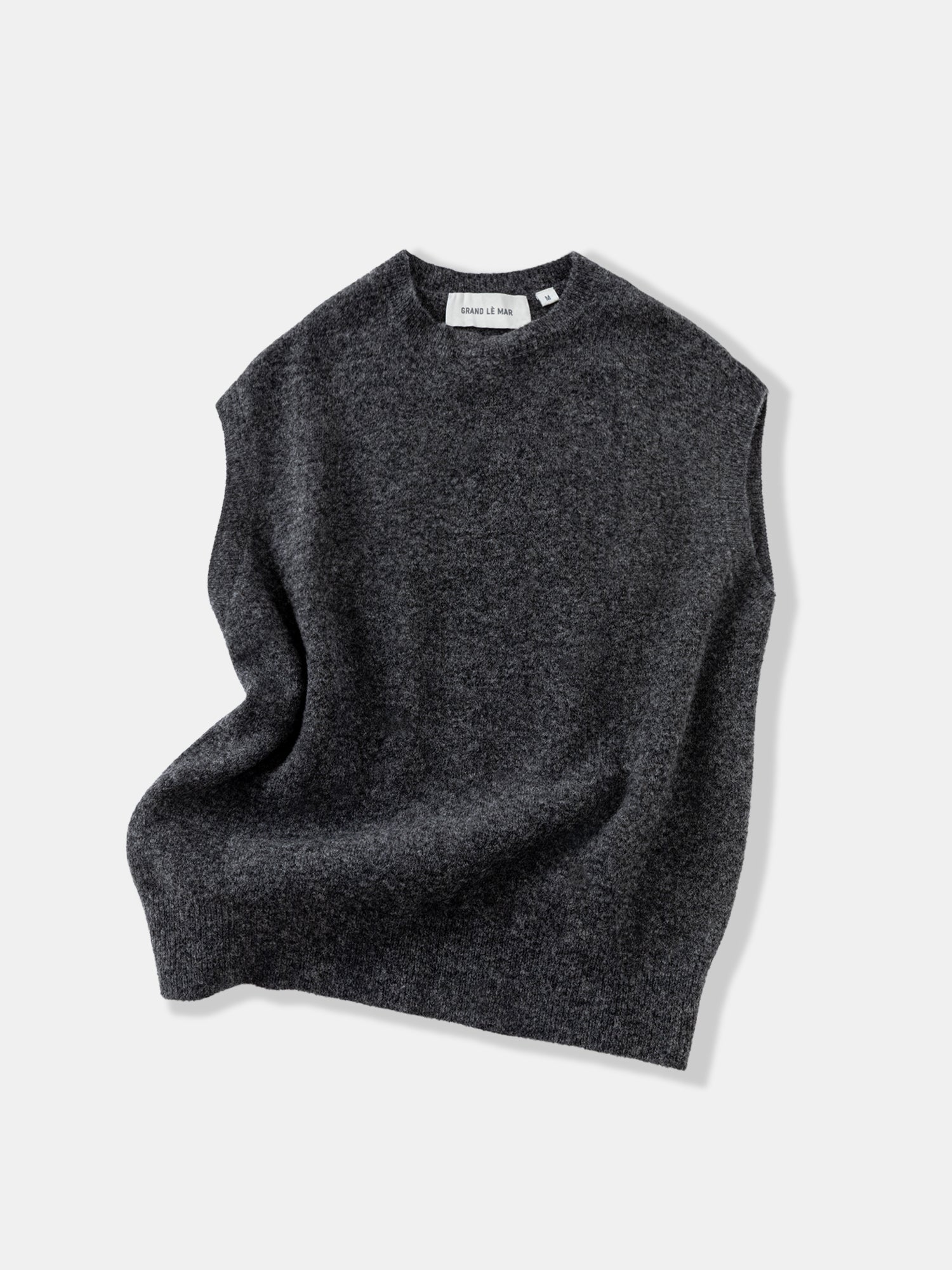 Charcoal Mohair Vest - Grand Le Mar