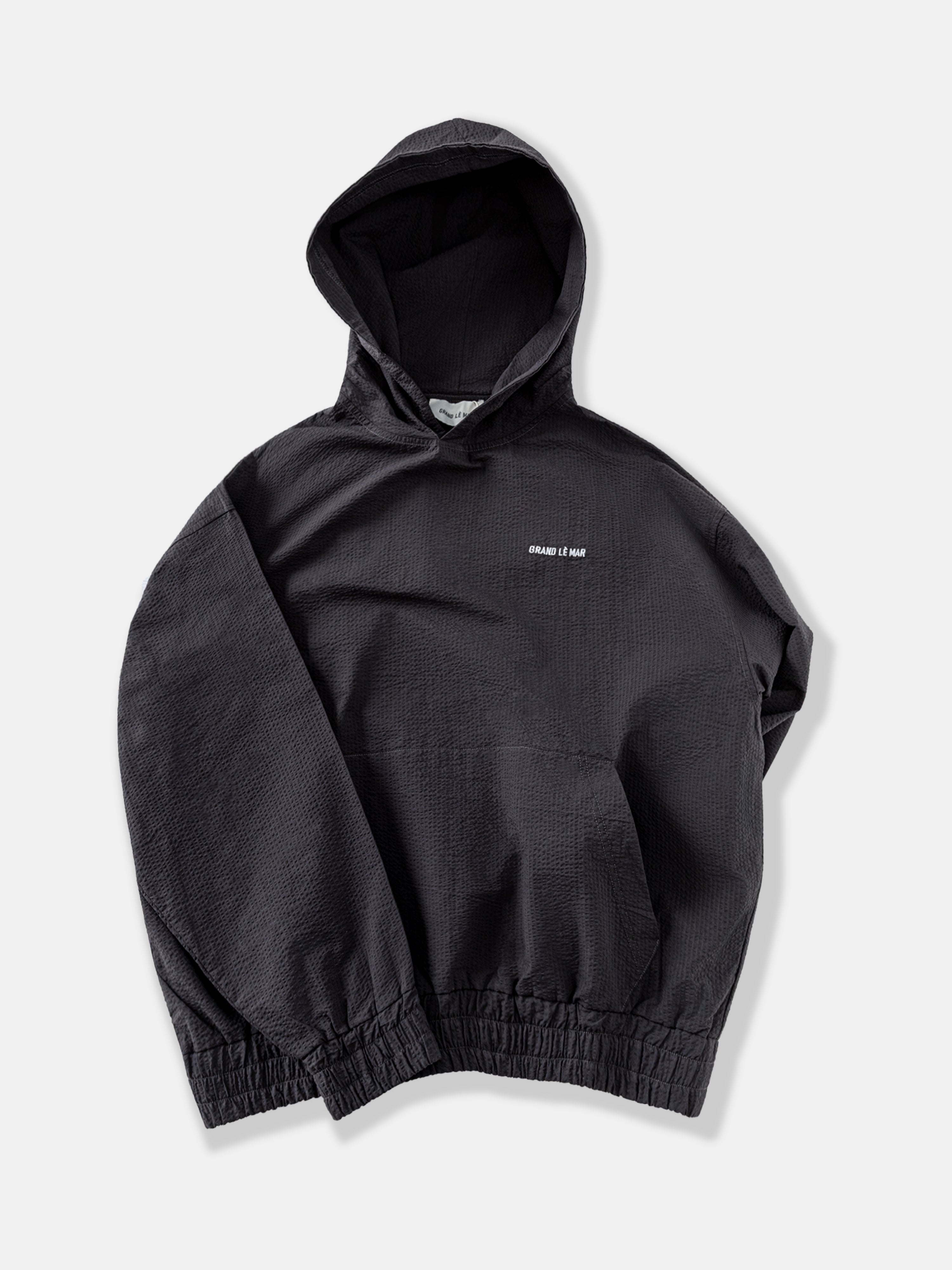 Dark Grey Seersucker Cotton Set