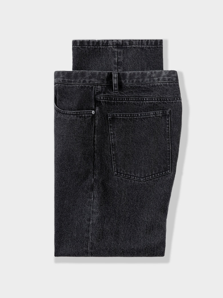 Grey Washed Denim Jeans - Grand Le Mar