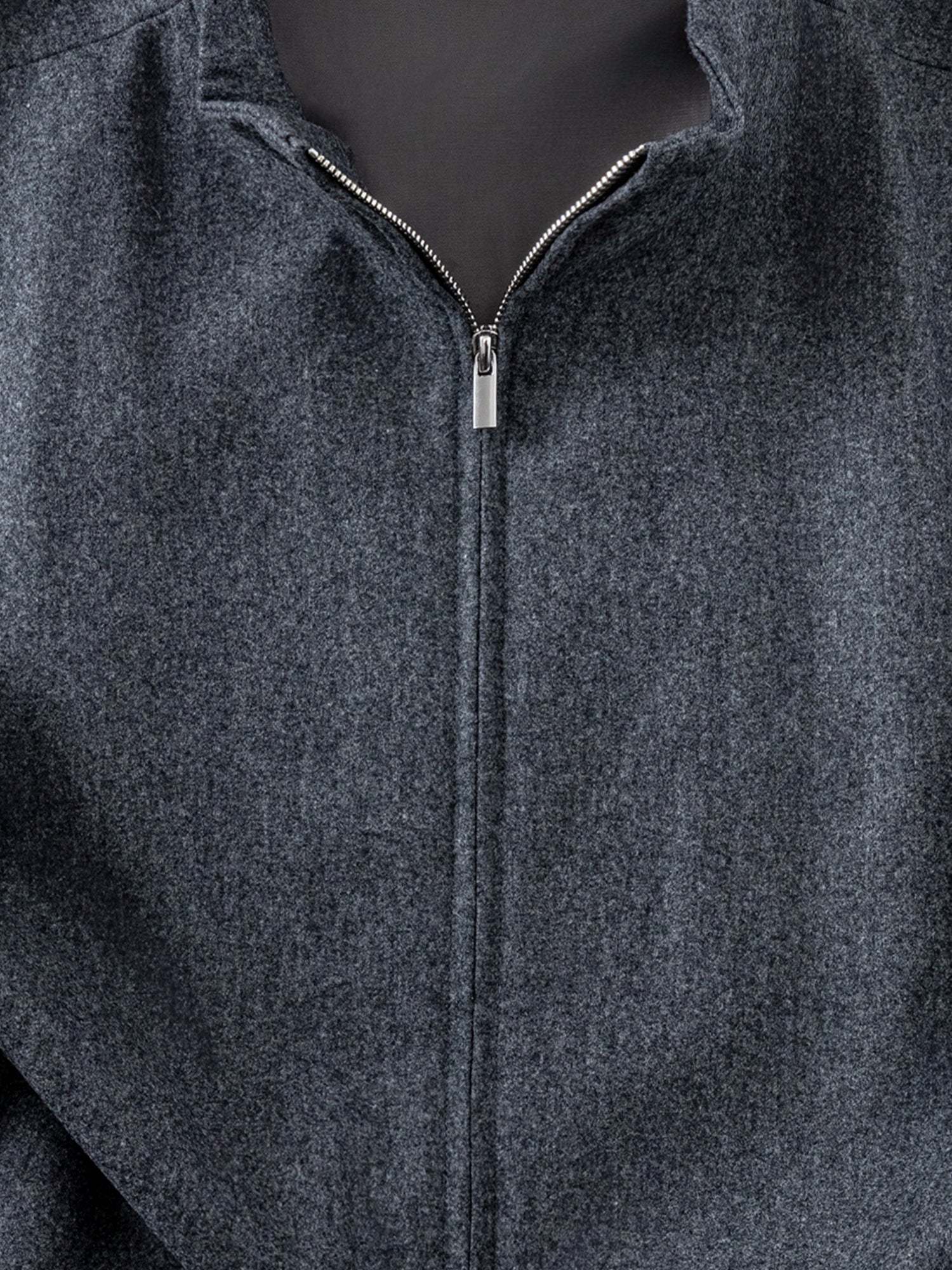 Mid Grey Flannel Vest - Grand Le Mar