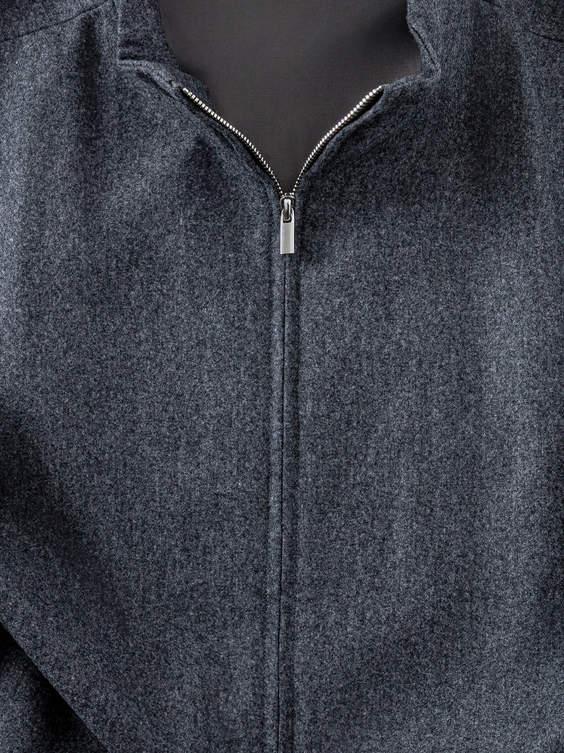 Grand Le Mar - Mid Grey Flannel Vest – Grand Lè Mar