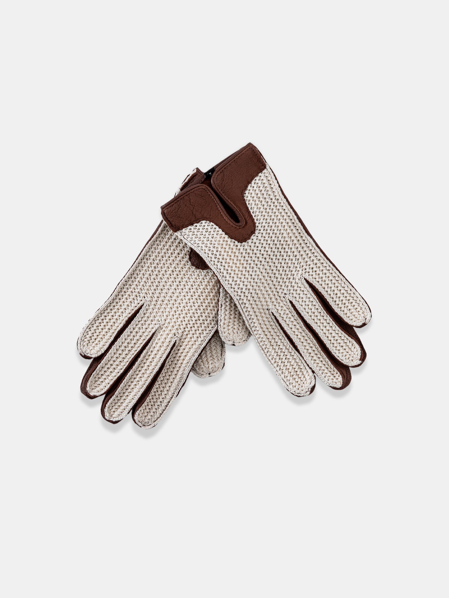Brown Leather Gloves - Grand Le Mar