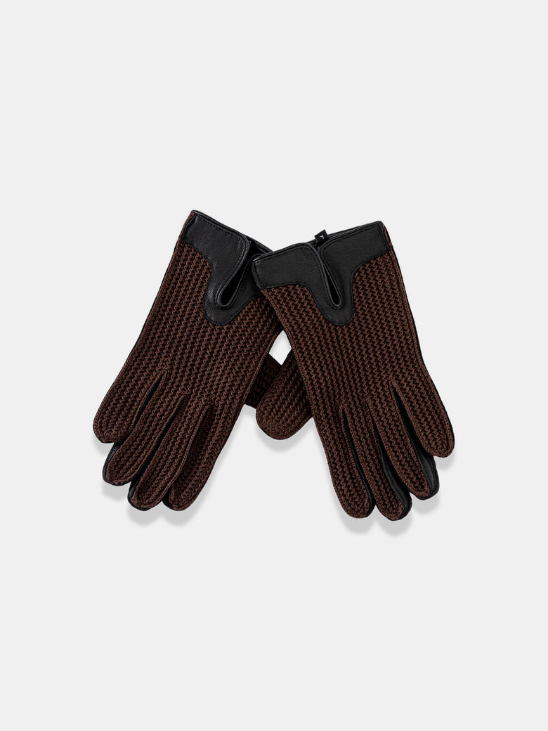Black Leather Gloves - Grand Le Mar