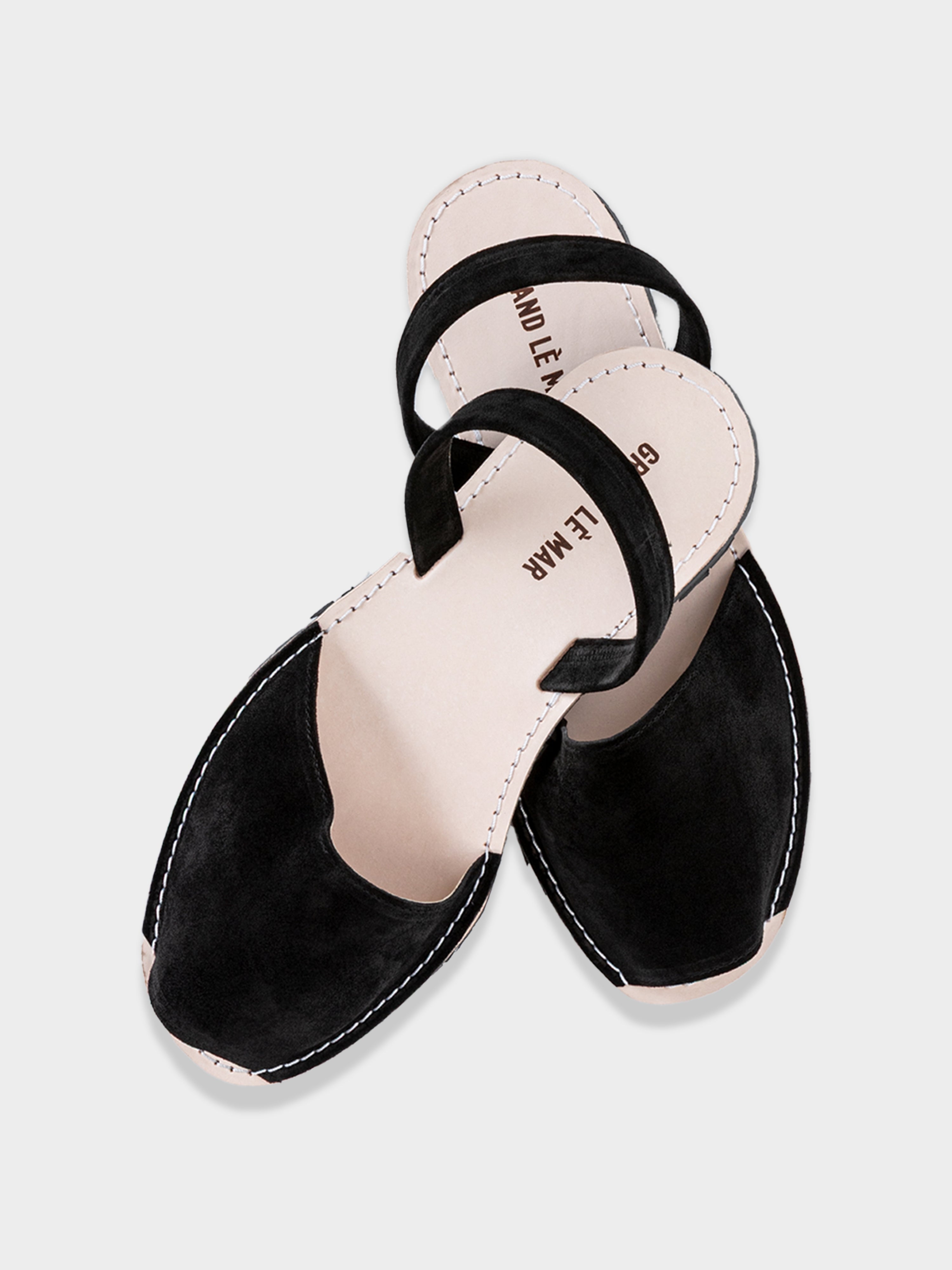 Black Suede Menorquinas