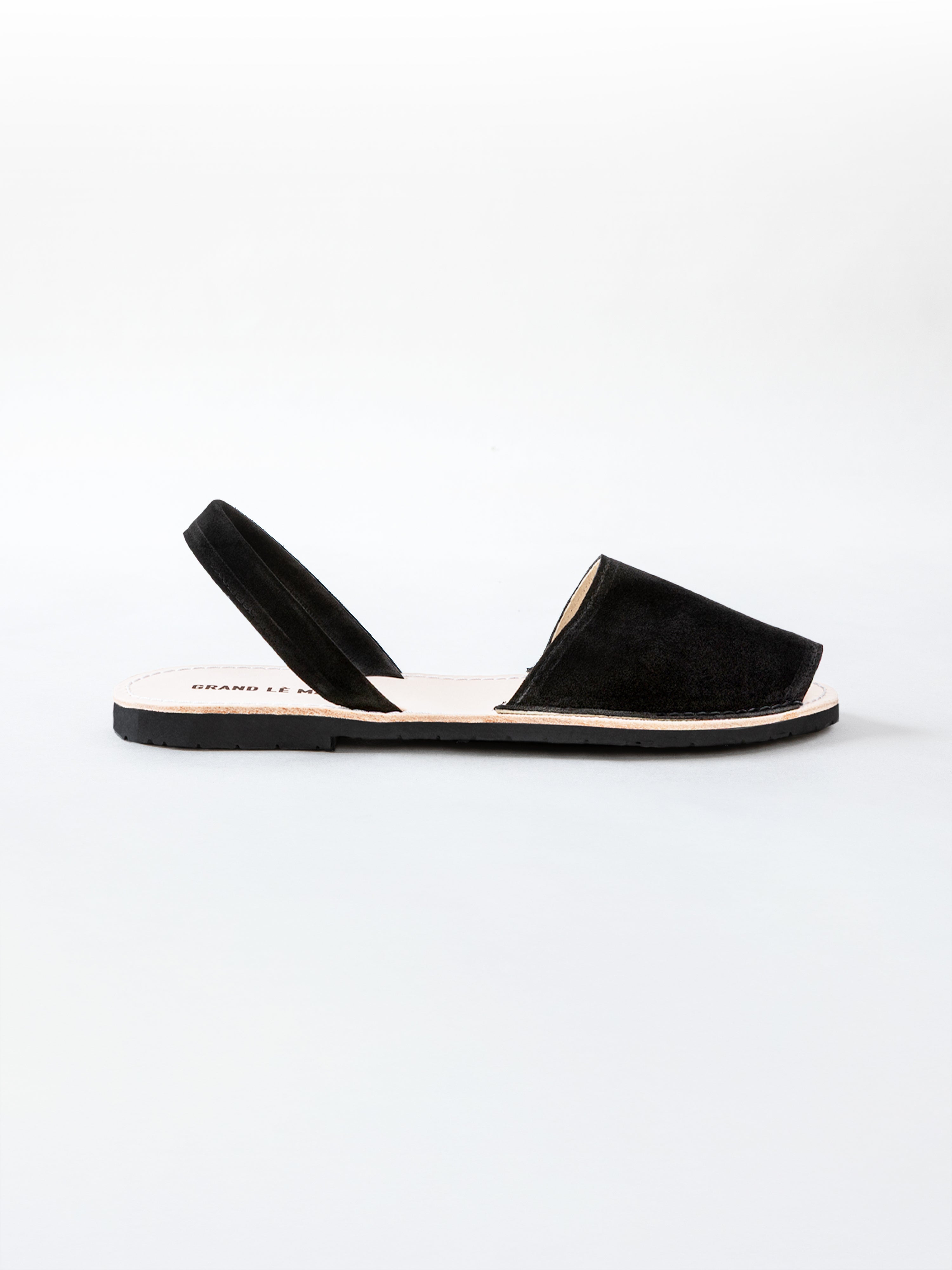 Black Suede Menorquinas