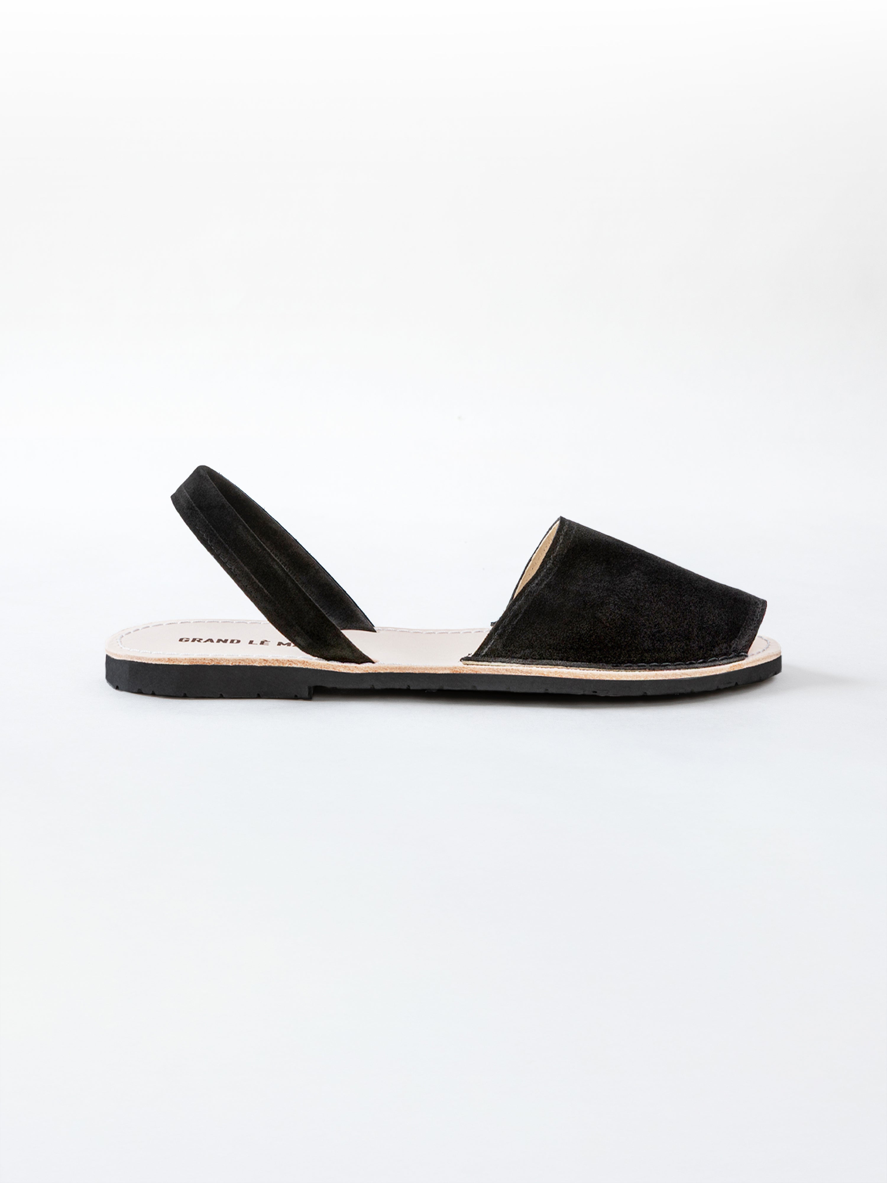 Black Suede Menorquinas