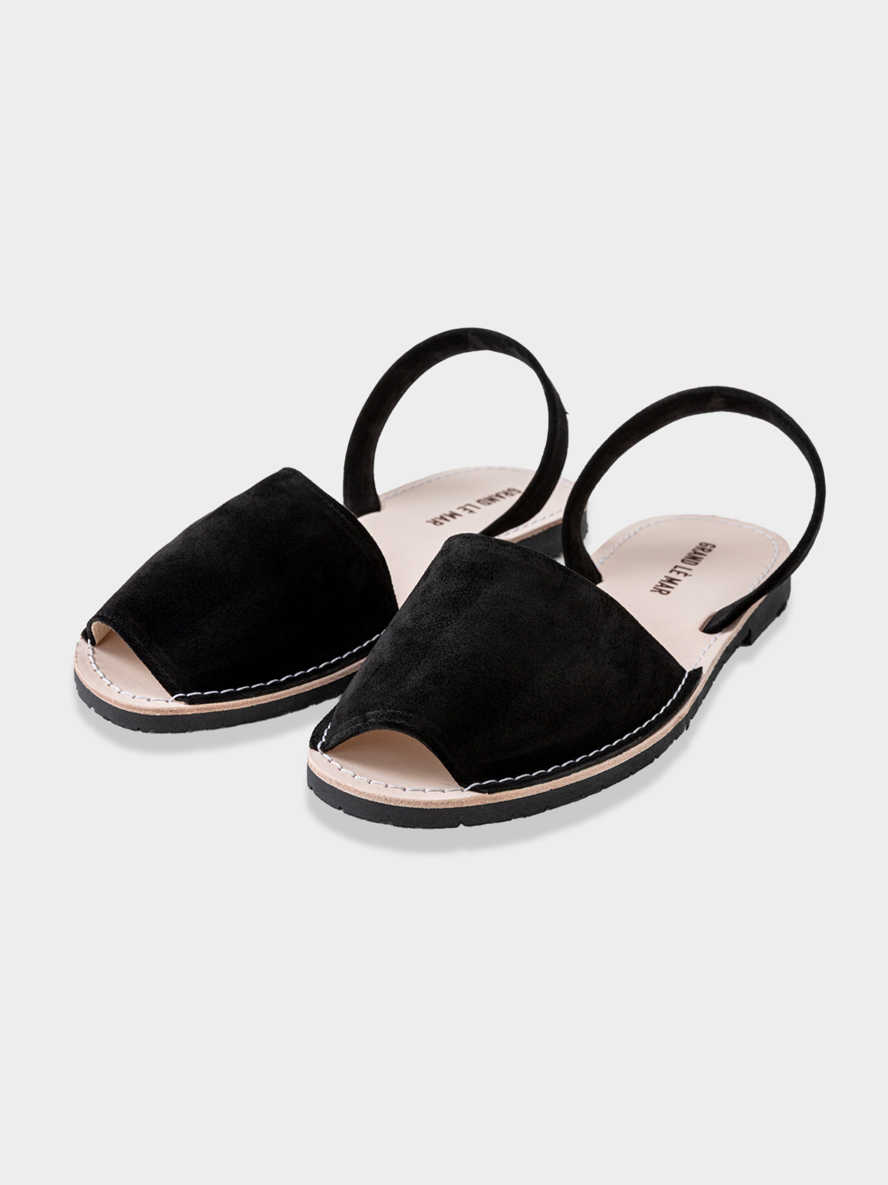 Black Suede Menorquinas