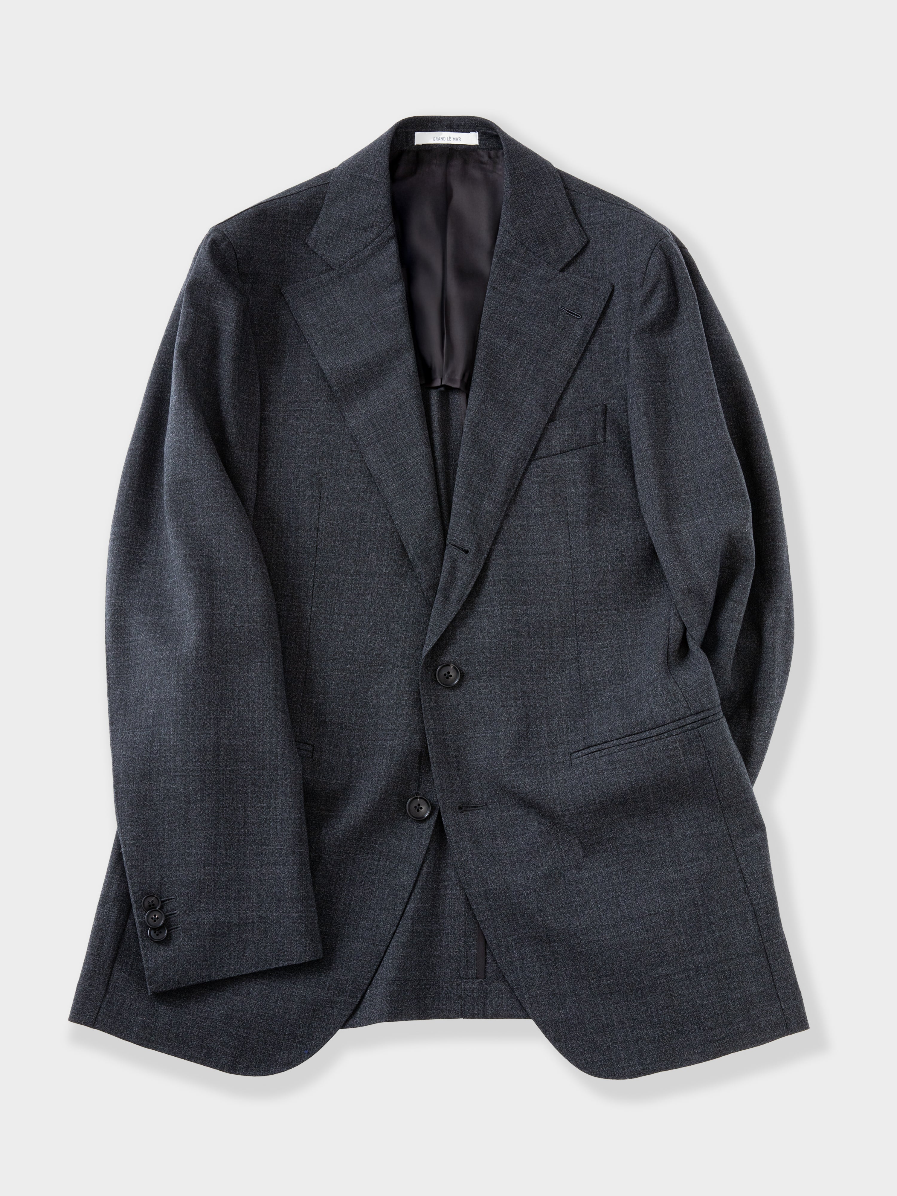 Charcoal High Twist Wool Jacket (SB)