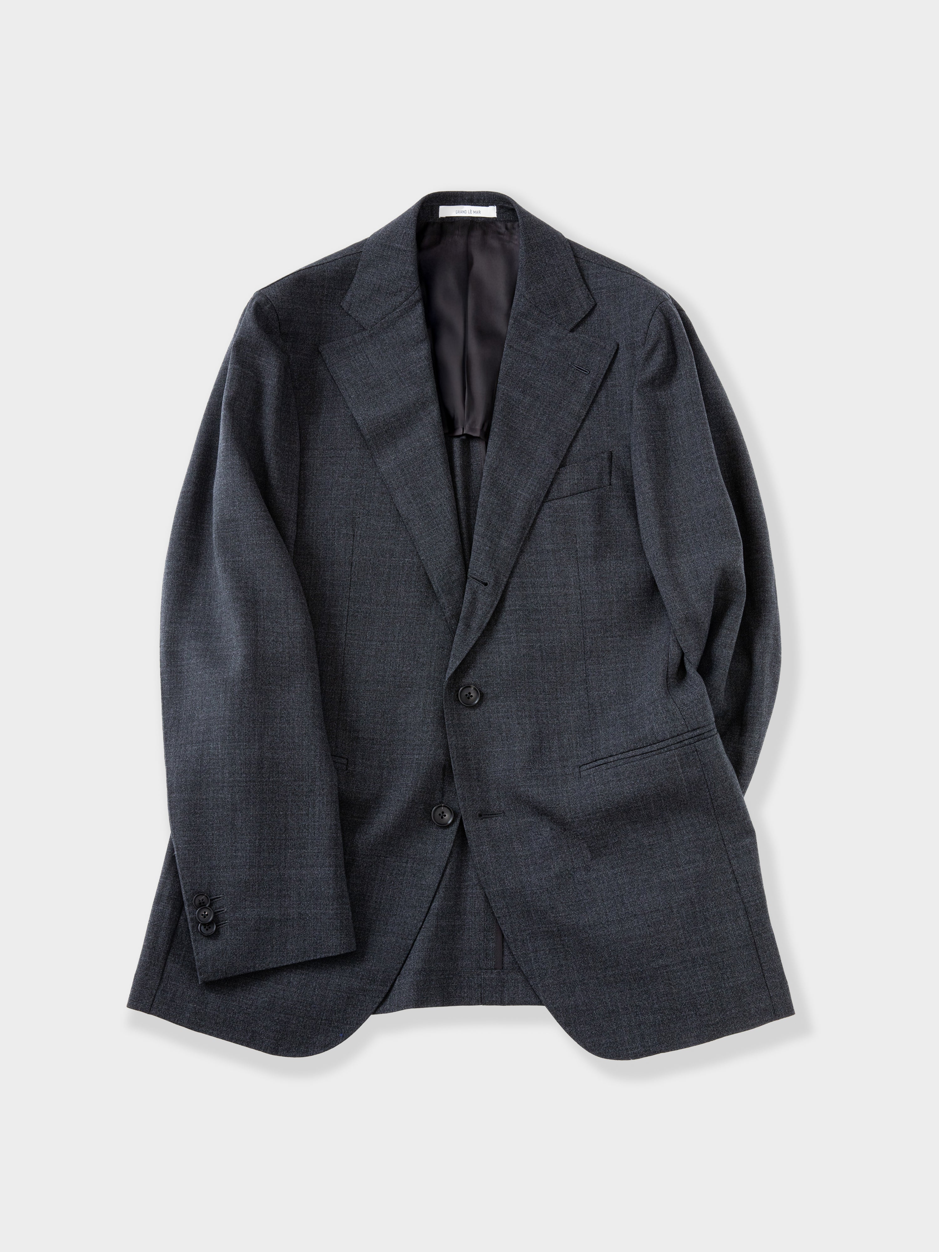 Charcoal High Twist Wool Jacket (SB)